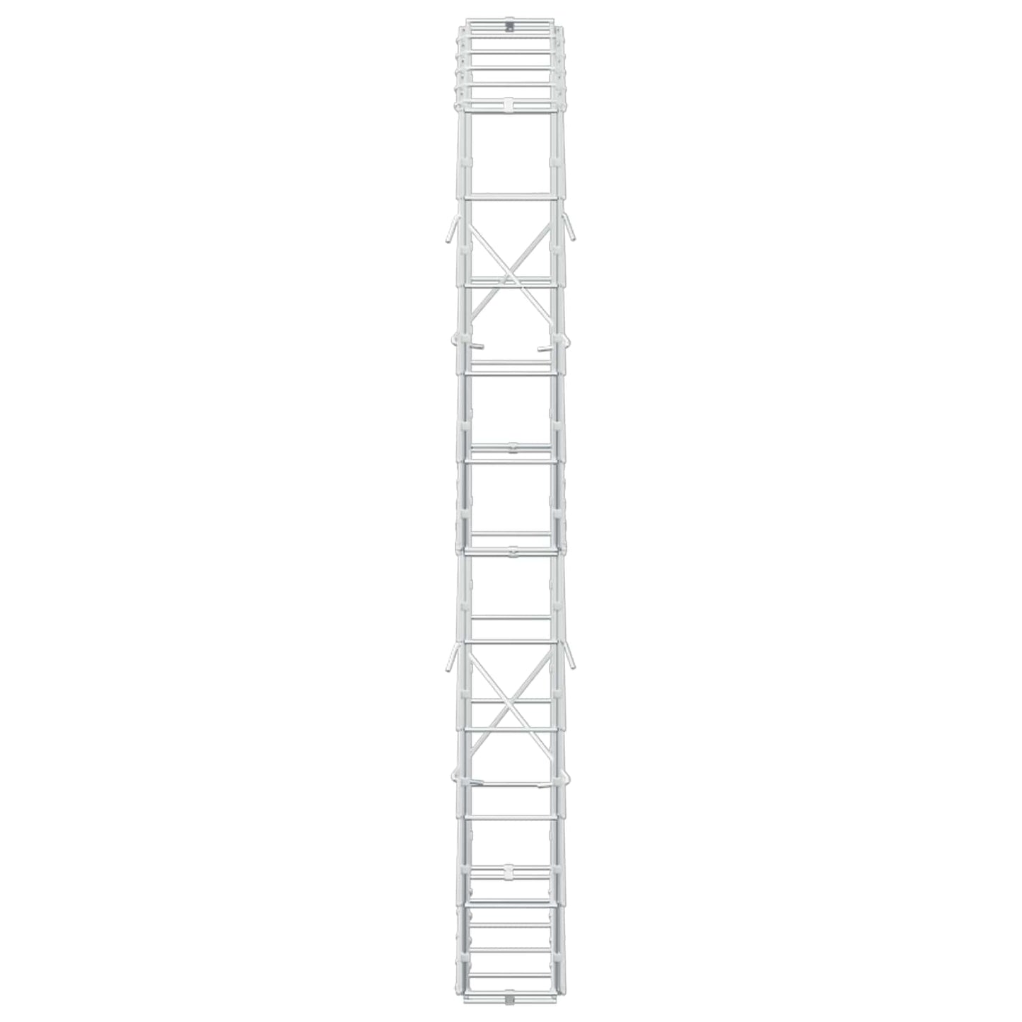 vidaXL Γκαμπιόν με σύρμα 5 mm και πλέγμα 10x10 cm 50x10x100 εκ