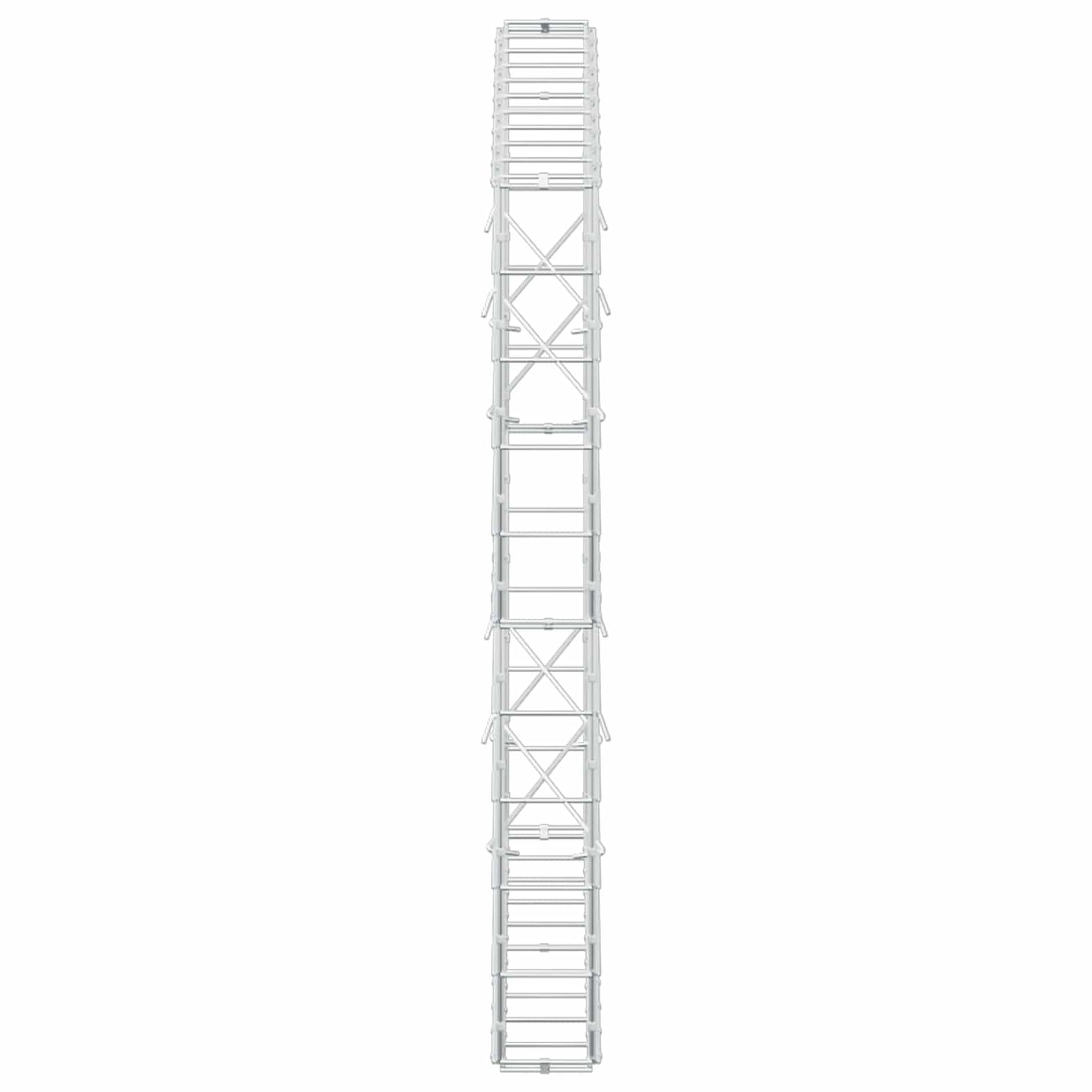 vidaXL Γκαμπιόν με σύρμα 5 mm και πλέγμα 10x10 cm 100x10x100 εκ.