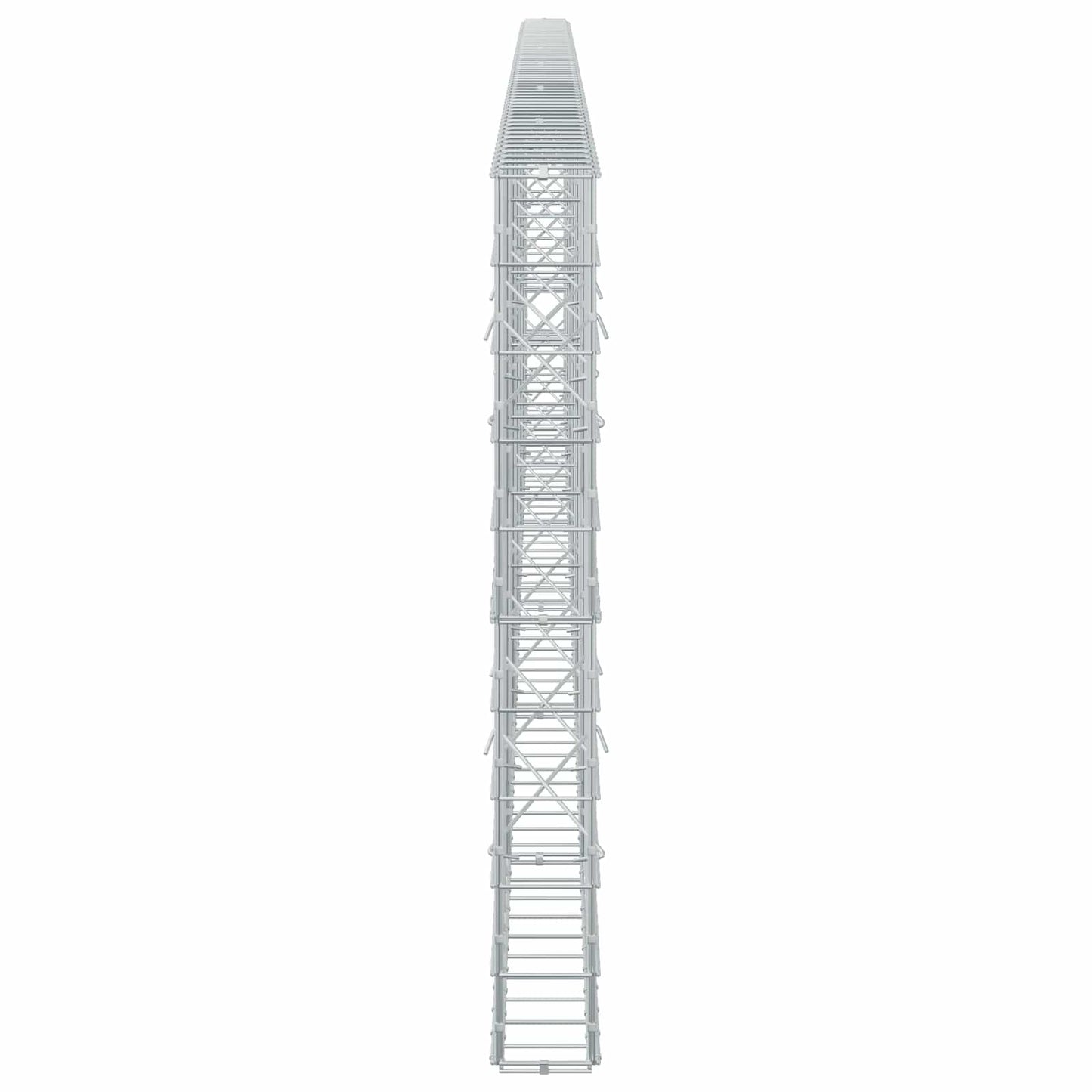 vidaXL Γκαμπιόν με σύρμα 5 mm και πλέγμα 10x10 cm 600x10x100 εκ