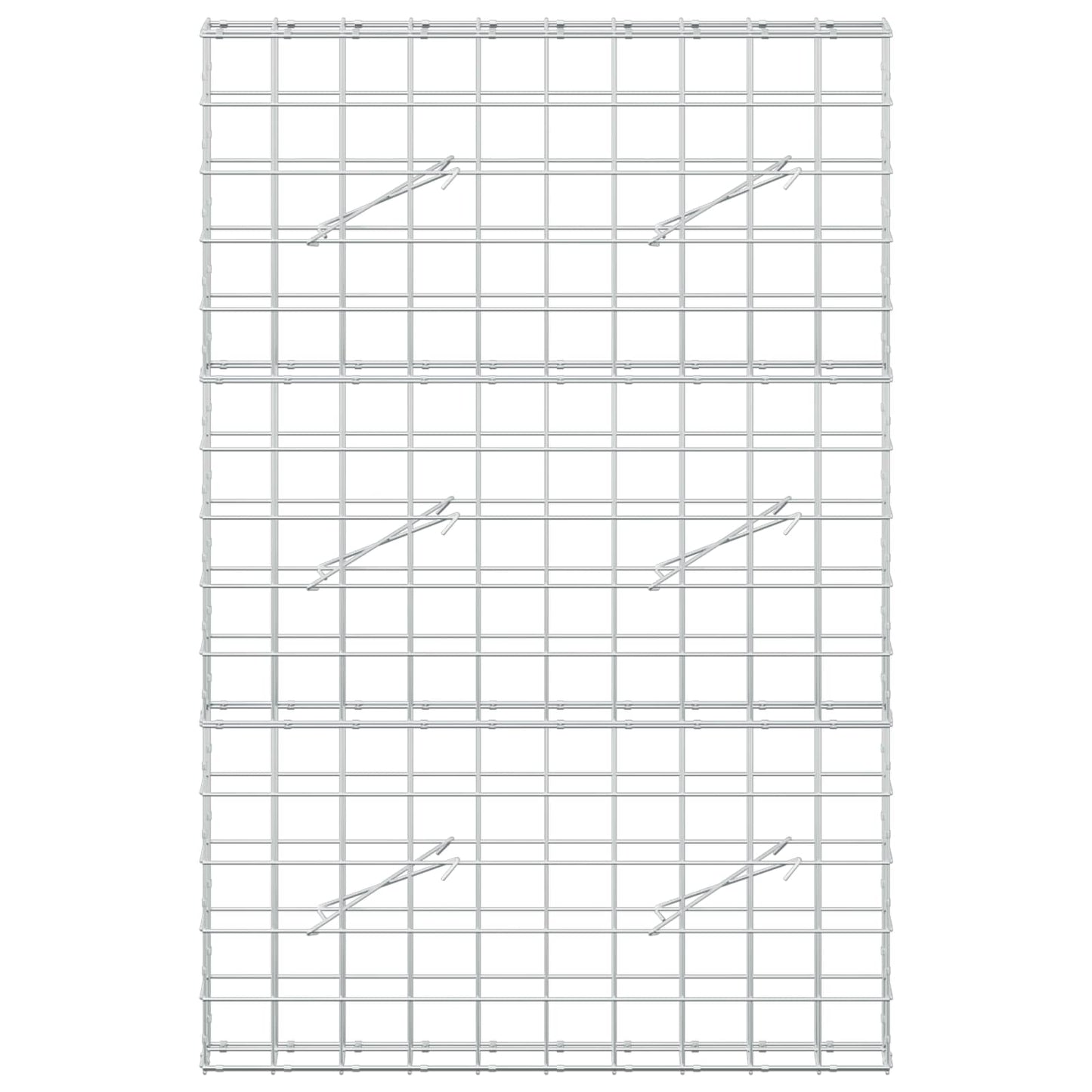 vidaXL Γκαμπιόν με σύρμα 5 mm και πλέγμα 10x10 cm 100x10x150 εκ