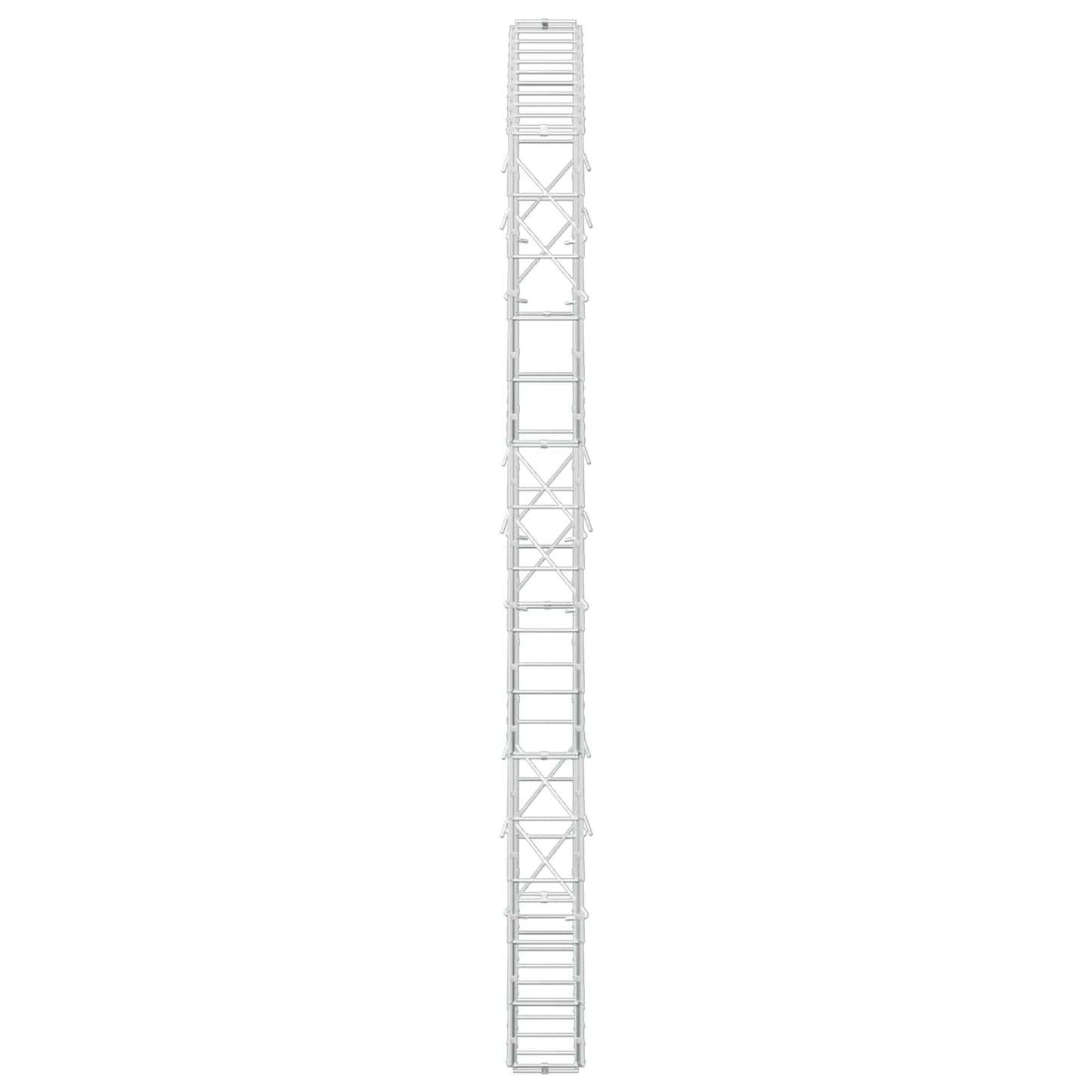 vidaXL Γκαμπιόν με σύρμα 5 mm και πλέγμα 10x10 cm 100x10x150 εκ