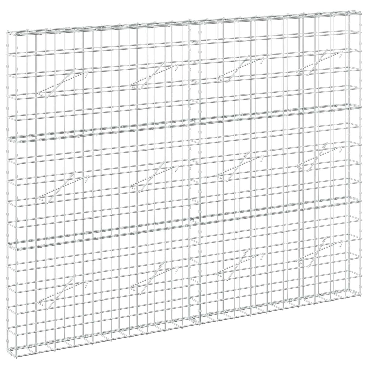 vidaXL Γκαμπιόν με σύρμα 5 mm και πλέγμα 10x10 cm 200x10x150 εκ