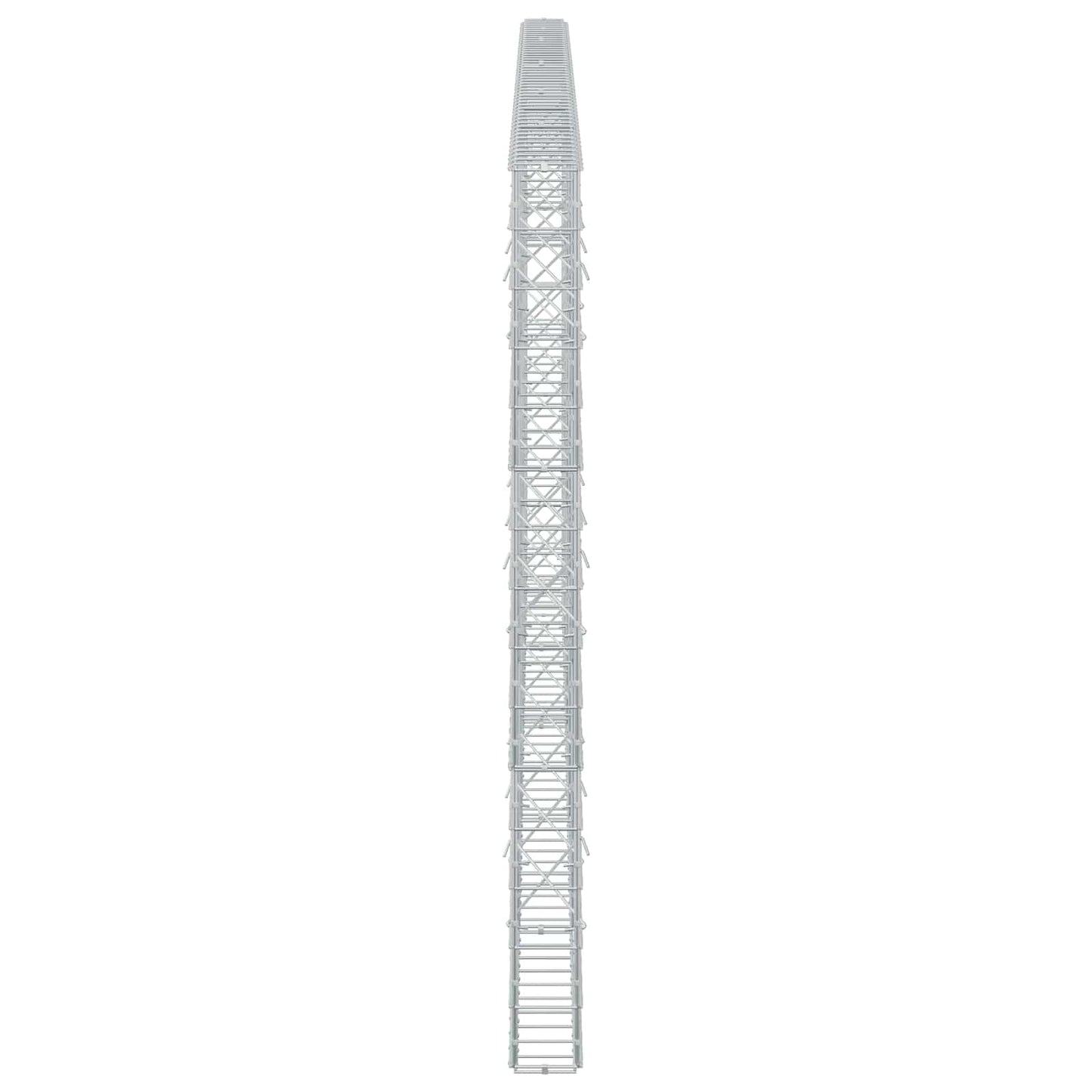 vidaXL Γκαμπιόν με σύρμα 5 mm και πλέγμα 10x10 cm 500x10x150 εκ