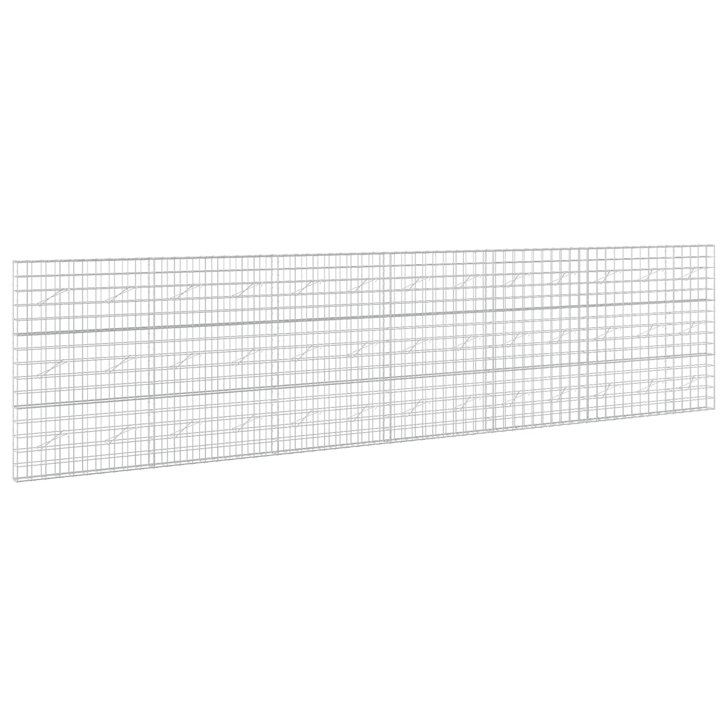 vidaXL Γκαμπιόν με σύρμα 5 mm και πλέγμα 10x10 cm 650x10x150 εκ