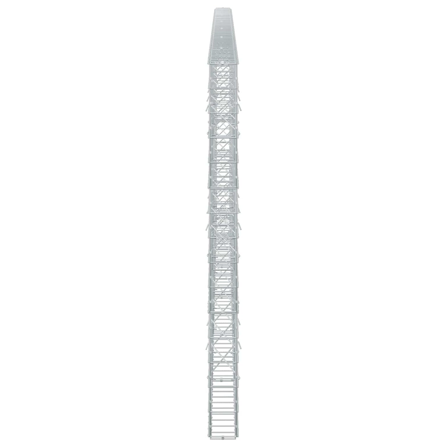 vidaXL Γκαμπιόν με σύρμα 5 mm και πλέγμα 10x10 cm 650x10x150 εκ