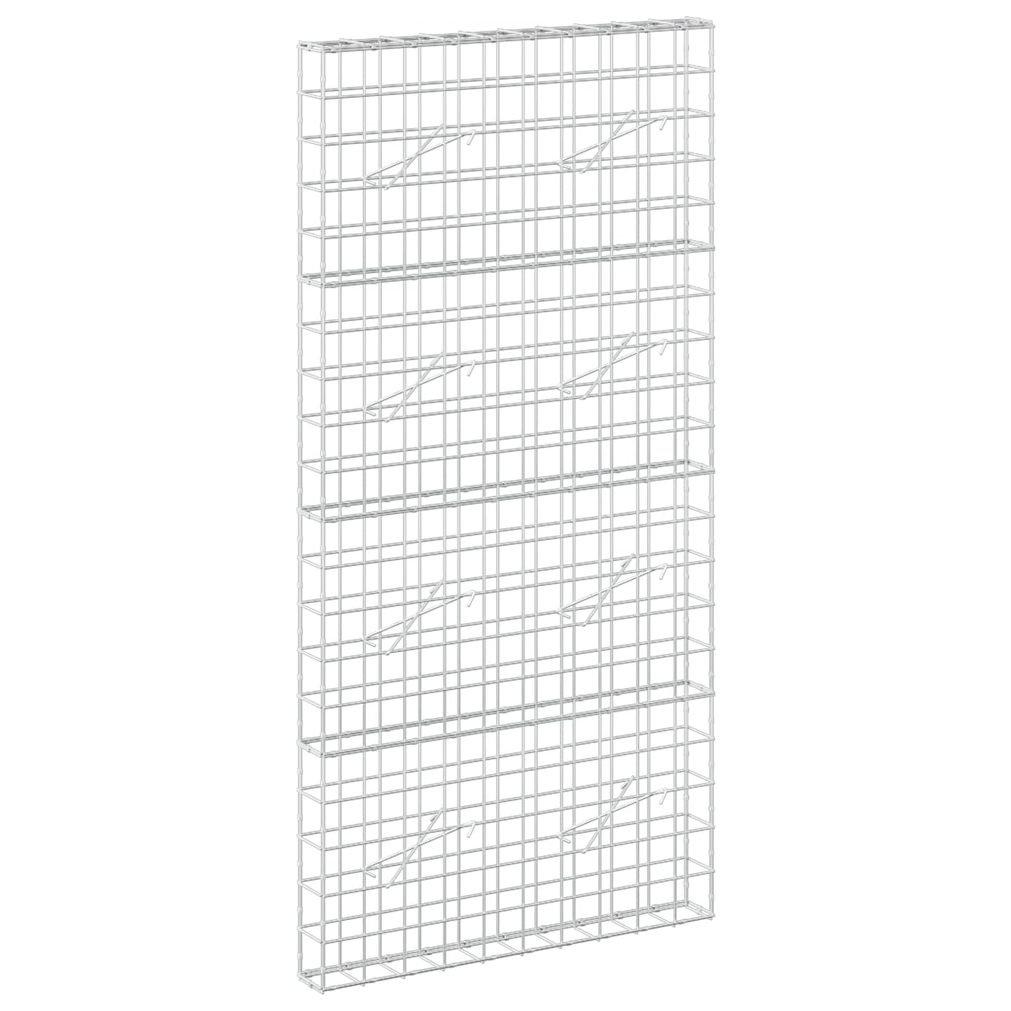 vidaXL Γκαμπιόν με σύρμα 5 mm και πλέγμα 10x10 cm 100x10x200 εκ