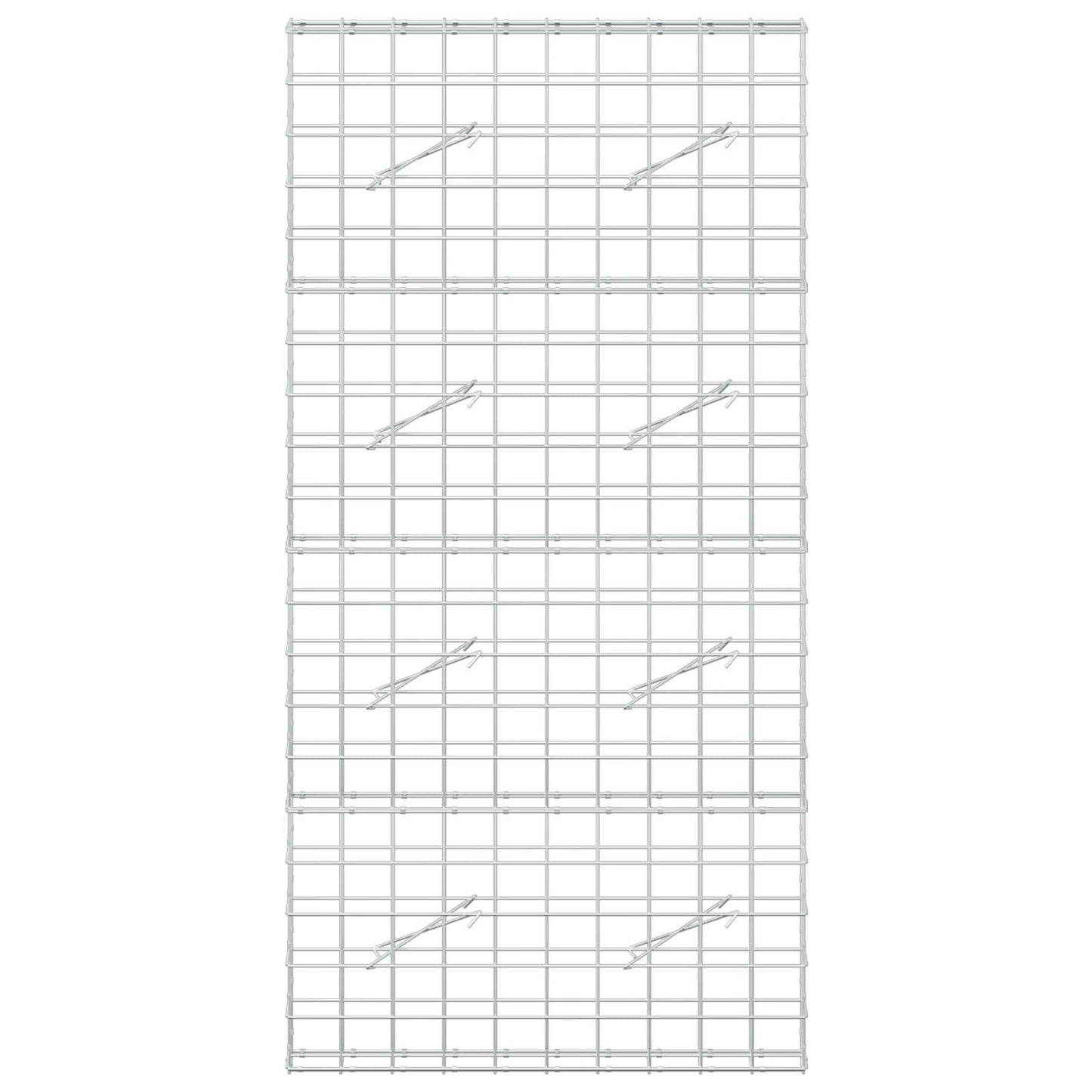 vidaXL Γκαμπιόν με σύρμα 5 mm και πλέγμα 10x10 cm 100x10x200 εκ