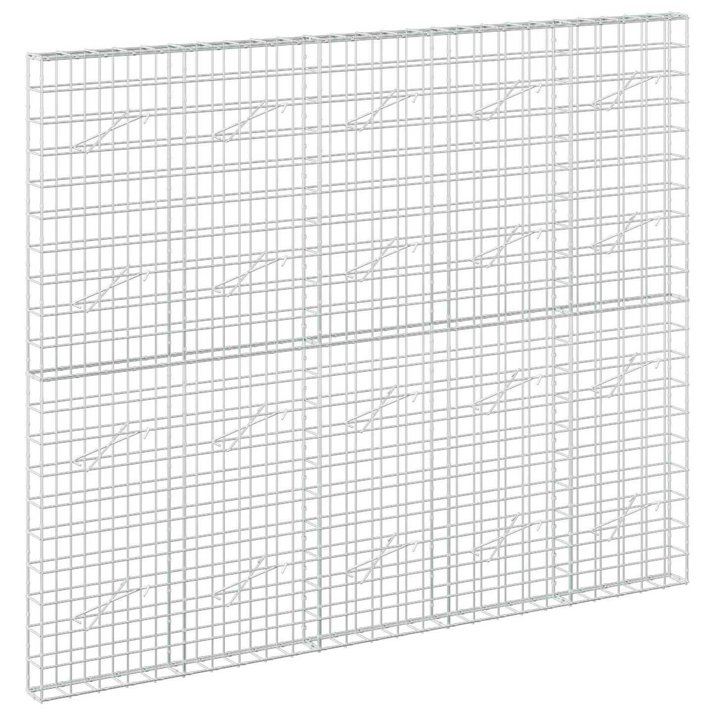 vidaXL Γκαμπιόν με σύρμα 5 mm και πλέγμα 10x10 cm 250x10x200 εκ.