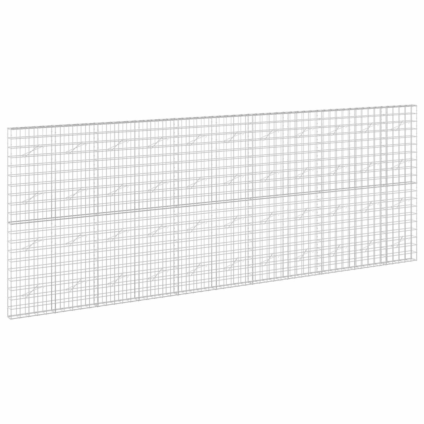 vidaXL Γκαμπιόν με σύρμα 5 mm και πλέγμα 10x10 cm 550x10x200 εκ
