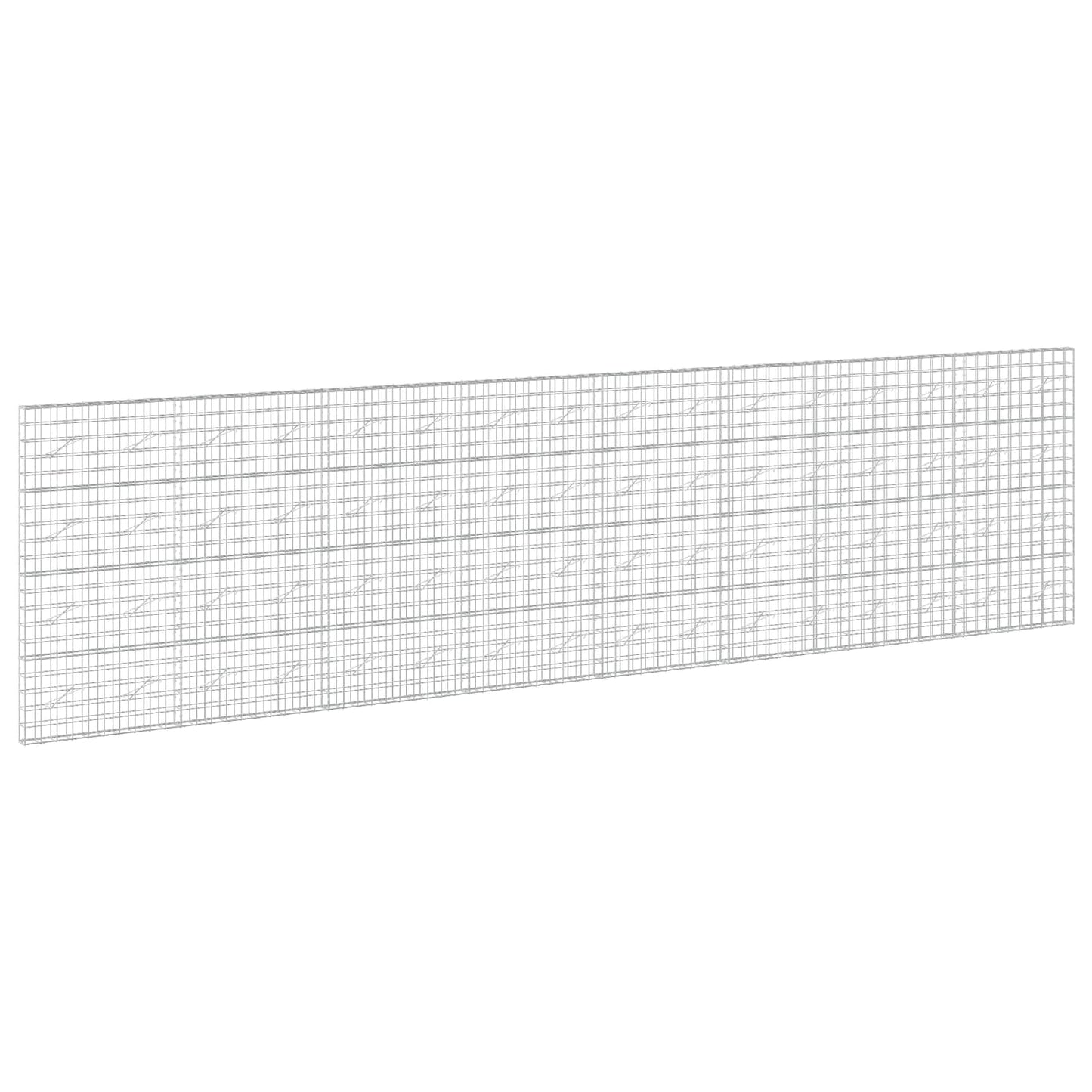 vidaXL Γκαμπιόν με σύρμα 5 mm και πλέγμα 10x10 cm 800x10x200 εκ