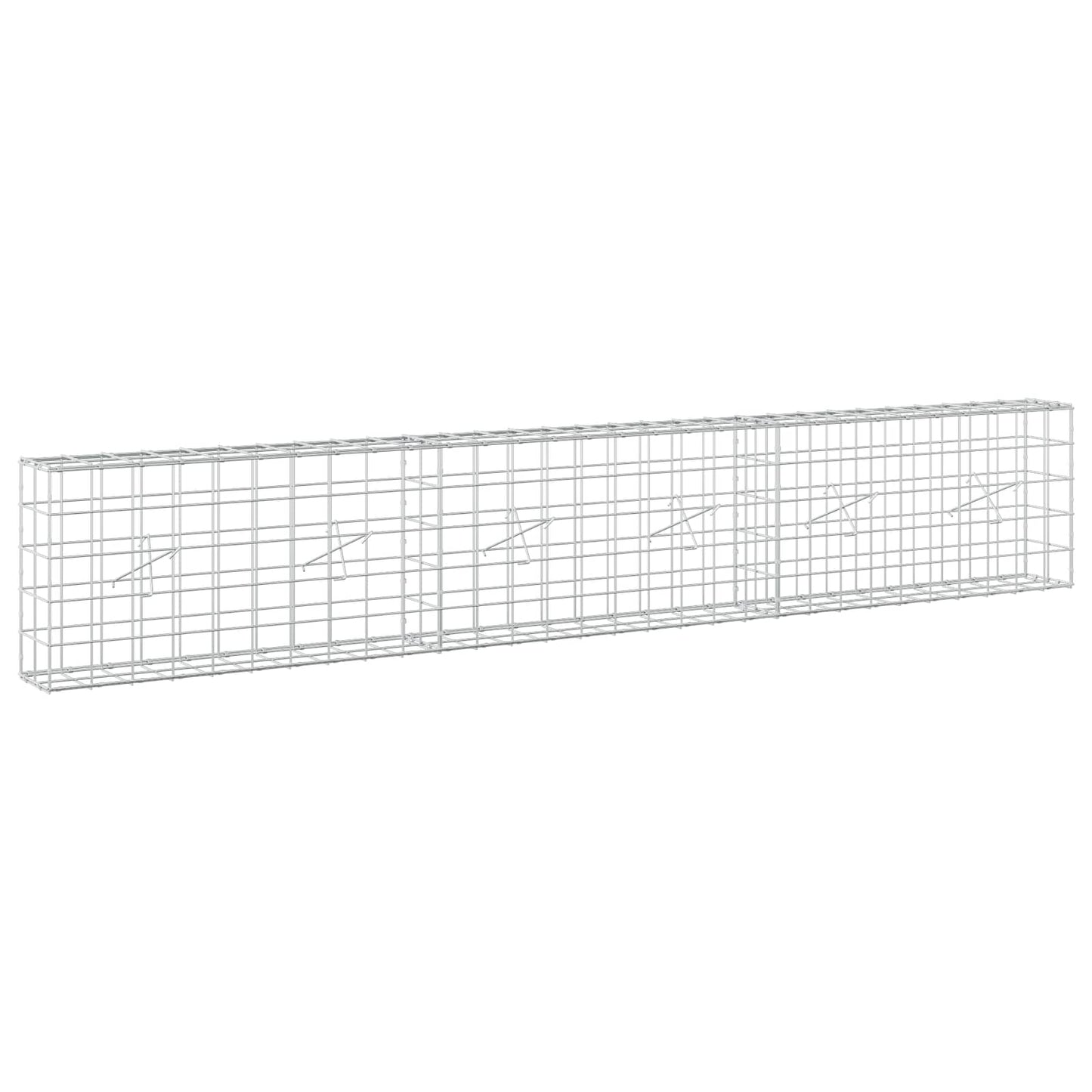 vidaXL Γκαμπιόν με σύρμα 5 mm και πλέγμα 10x10 cm 300x20x50 εκ