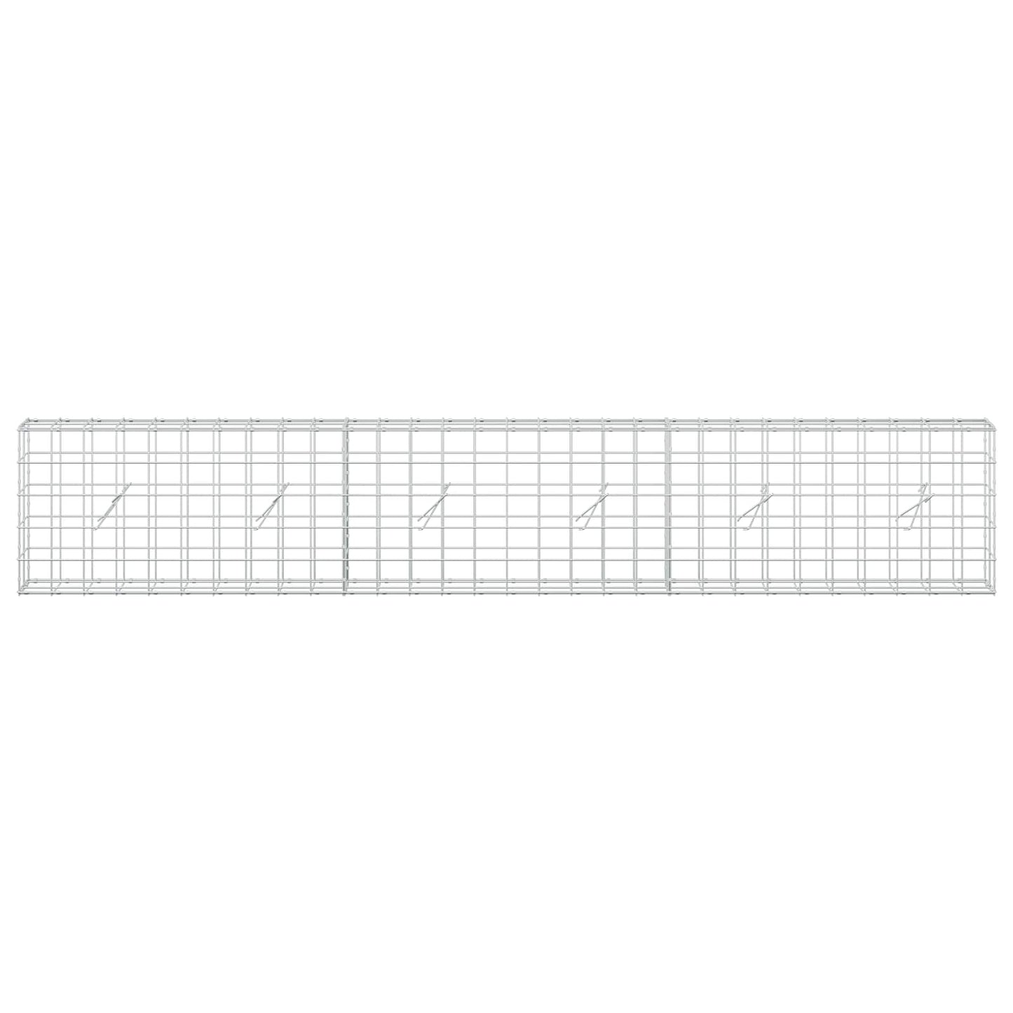 vidaXL Γκαμπιόν με σύρμα 5 mm και πλέγμα 10x10 cm 300x20x50 εκ