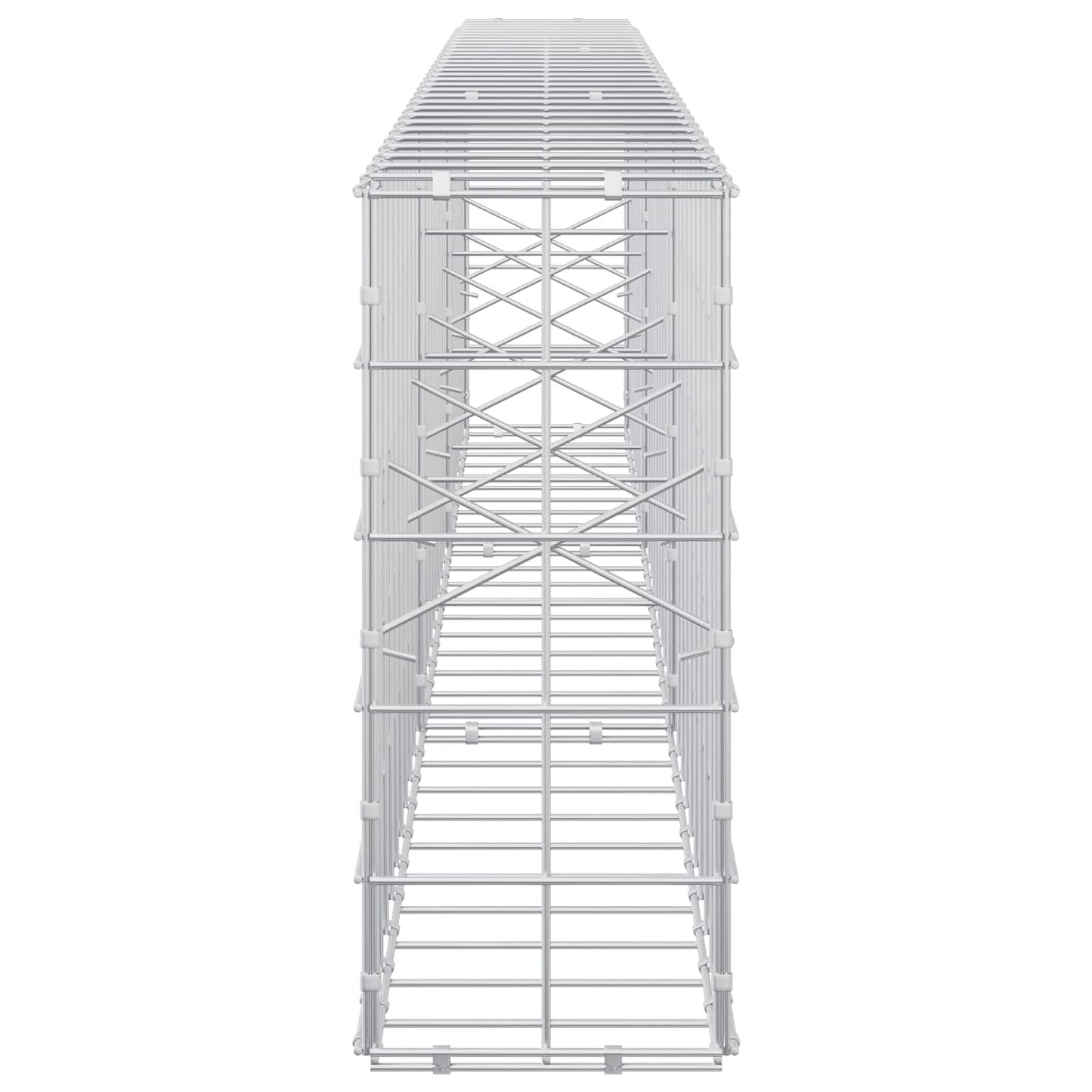 vidaXL Γκαμπιόν με σύρμα 5 mm και πλέγμα 10x10 cm 300x20x50 εκ
