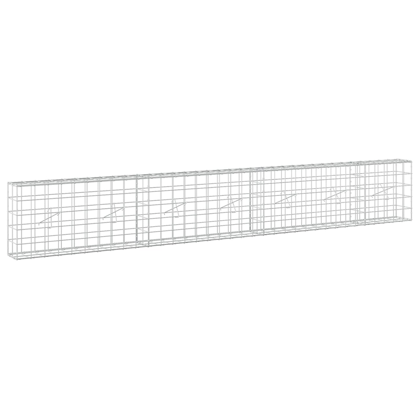 vidaXL Γκαμπιόν με σύρμα 5 mm και πλέγμα 10x10 cm 350x20x50 εκ