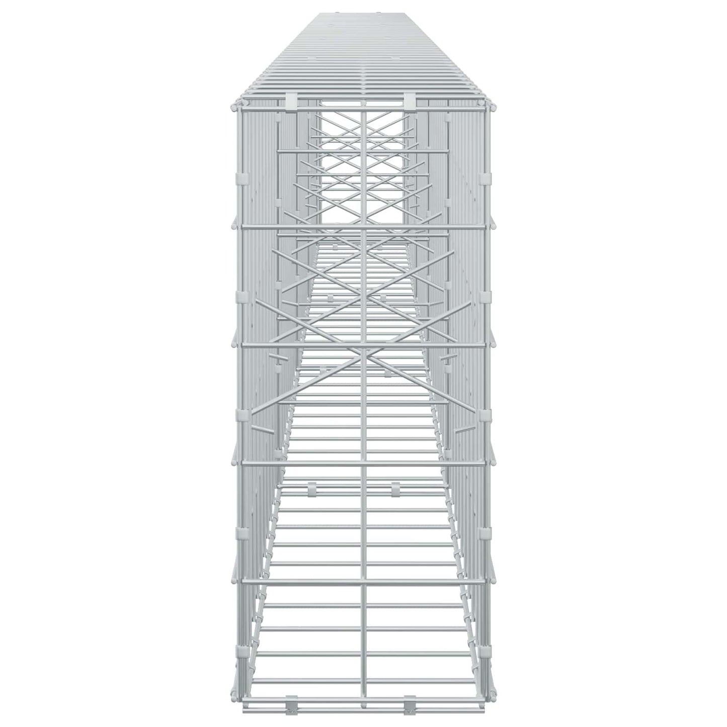 vidaXL Γκαμπιόν με σύρμα 5 mm και πλέγμα 10x10 cm 450x20x50 εκ