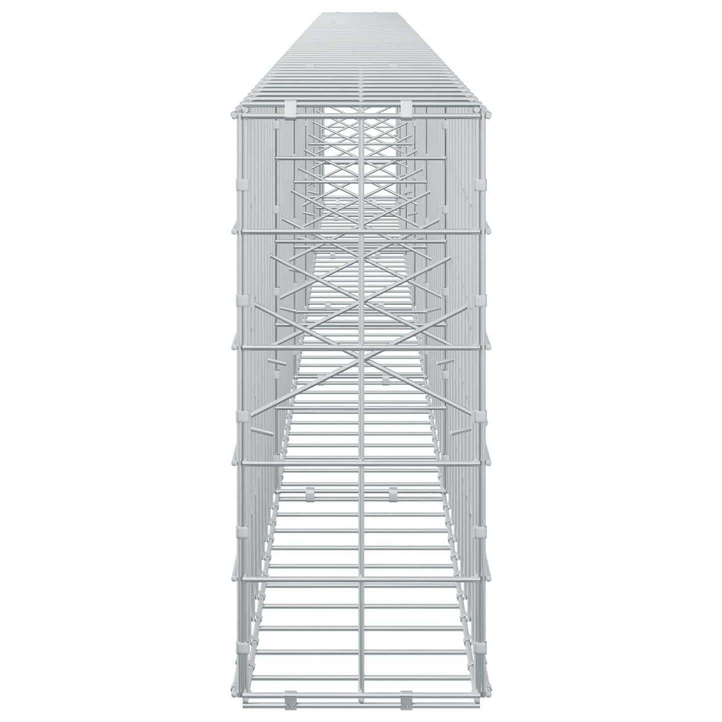 vidaXL Γκαμπιόν με σύρμα 5 mm και πλέγμα 10x10 cm 550x20x50 εκ
