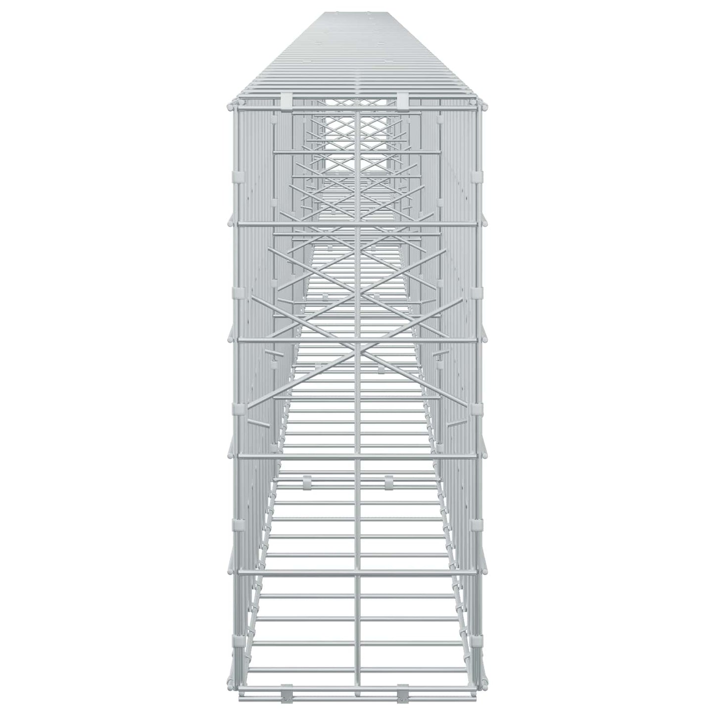 vidaXL Γκαμπιόν με σύρμα 5 mm και πλέγμα 10x10 cm 650x20x50 εκ