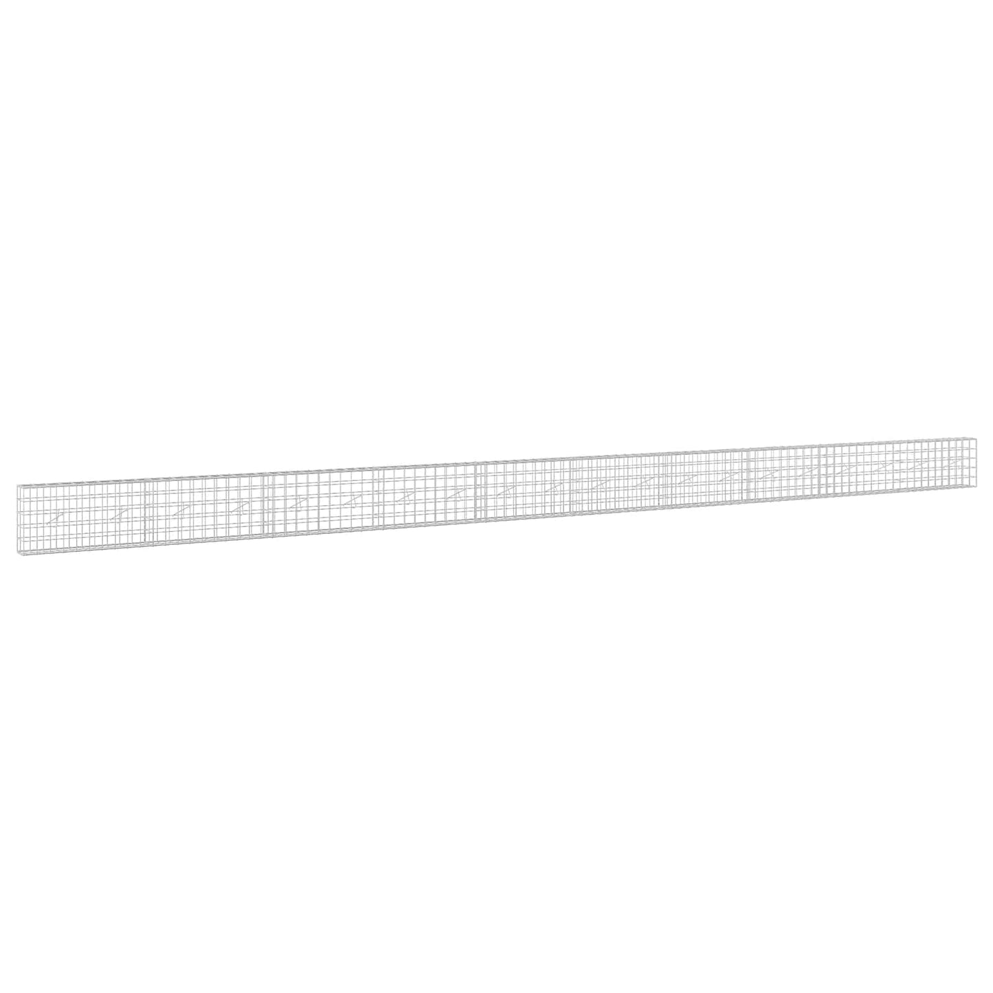 vidaXL Γκαμπιόν με σύρμα 5 mm και πλέγμα 10x10 cm 1000x20x50 εκ