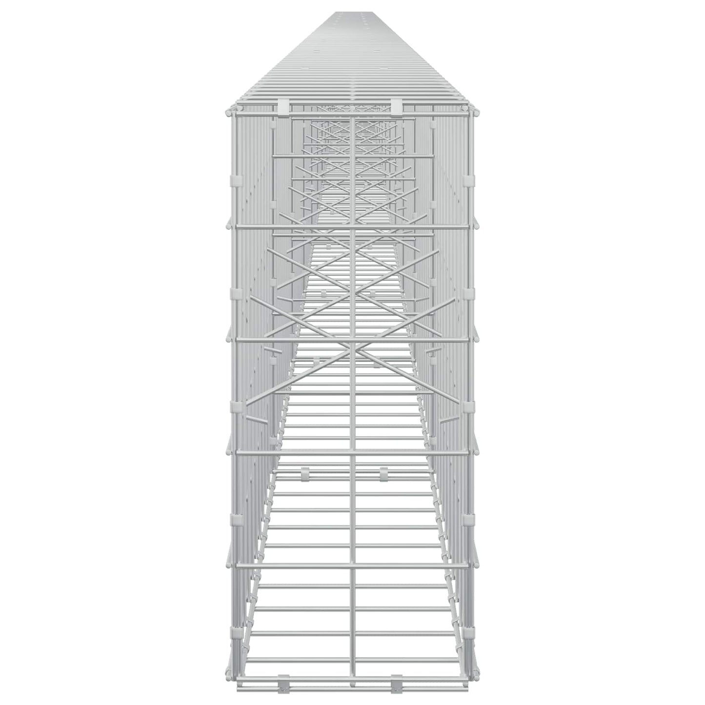 vidaXL Γκαμπιόν με σύρμα 5 mm και πλέγμα 10x10 cm 1200x20x50 εκ