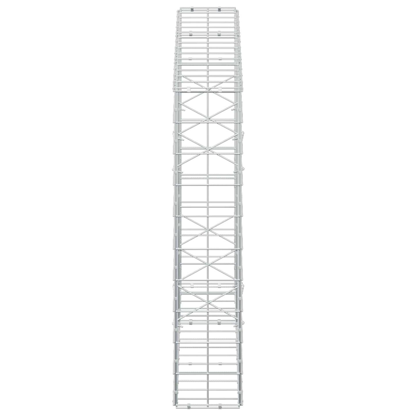 vidaXL Γκαμπιόν με σύρμα 5 mm και πλέγμα 10x10 cm 150x20x100 εκ