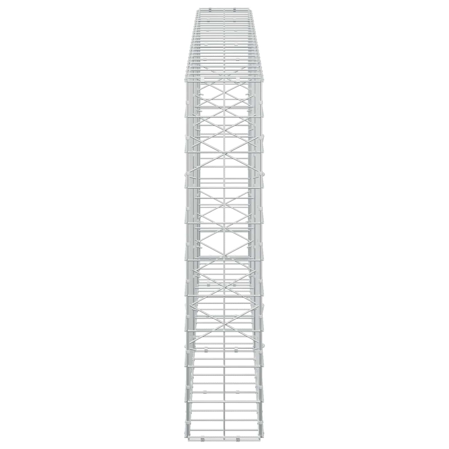 vidaXL Γκαμπιόν με σύρμα 5 mm και πλέγμα 10x10 cm 250x20x100 εκ