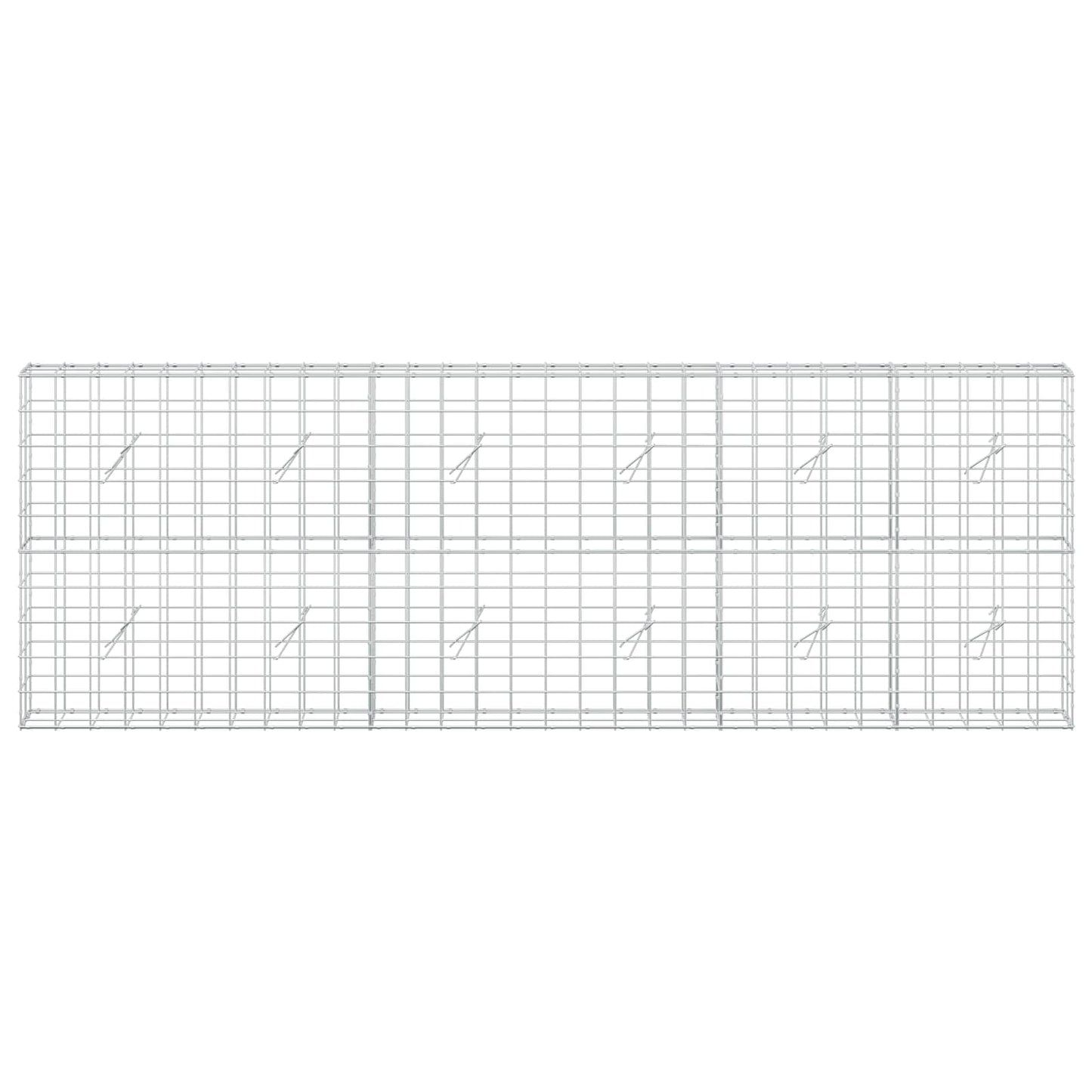 vidaXL Γκαμπιόν με σύρμα 5 mm και πλέγμα 10x10 cm 300x20x100 εκ