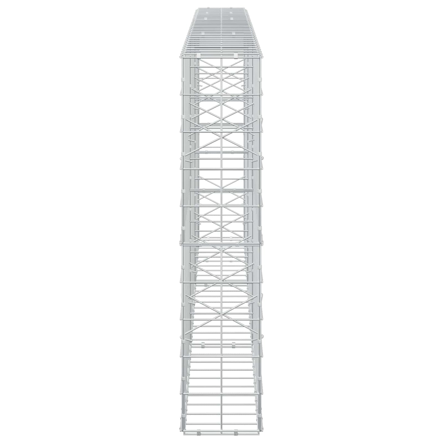 vidaXL Γκαμπιόν με σύρμα 5 mm και πλέγμα 10x10 cm 300x20x100 εκ