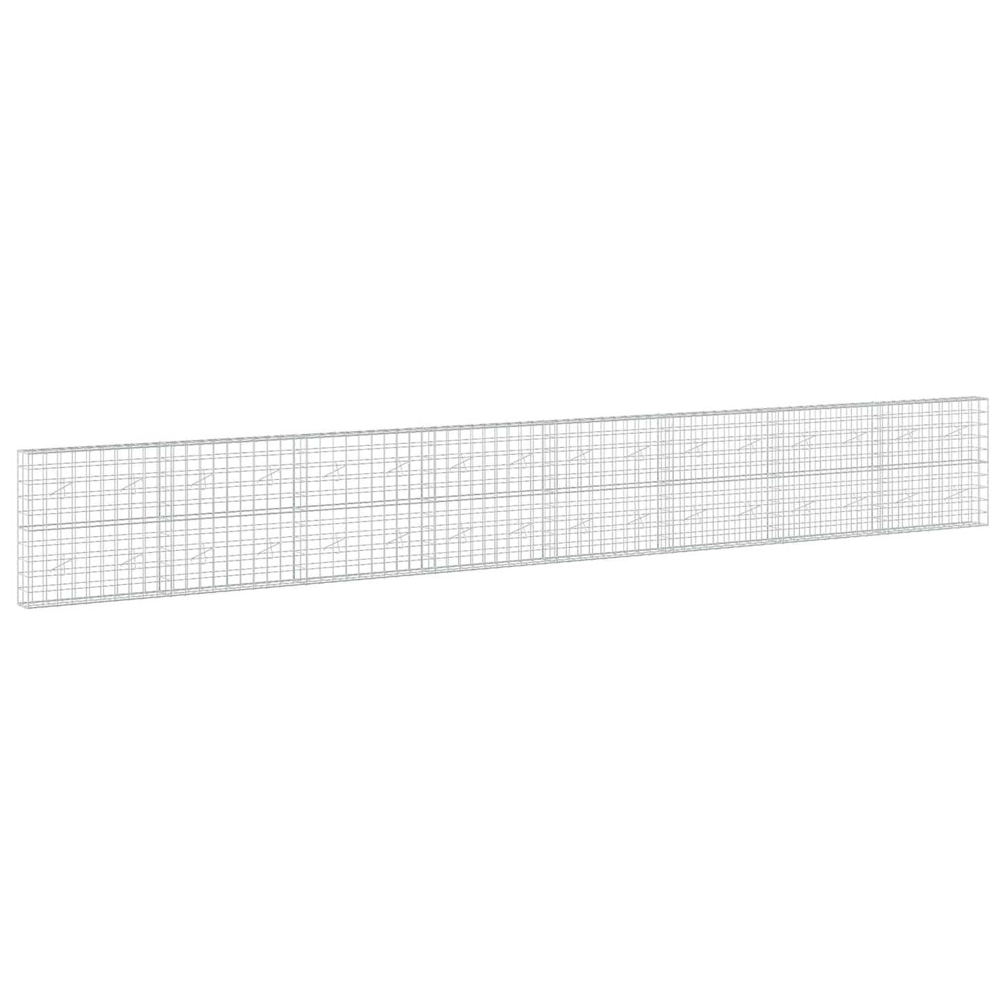 vidaXL Γκαμπιόν με σύρμα 5 mm και πλέγμα 10x10 cm 800x20x100 εκ