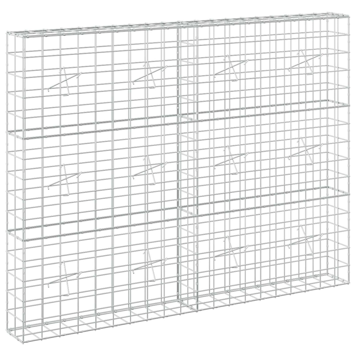 vidaXL Γκαμπιόν με σύρμα 5 mm και πλέγμα 10x10 cm 200x20x150 εκ