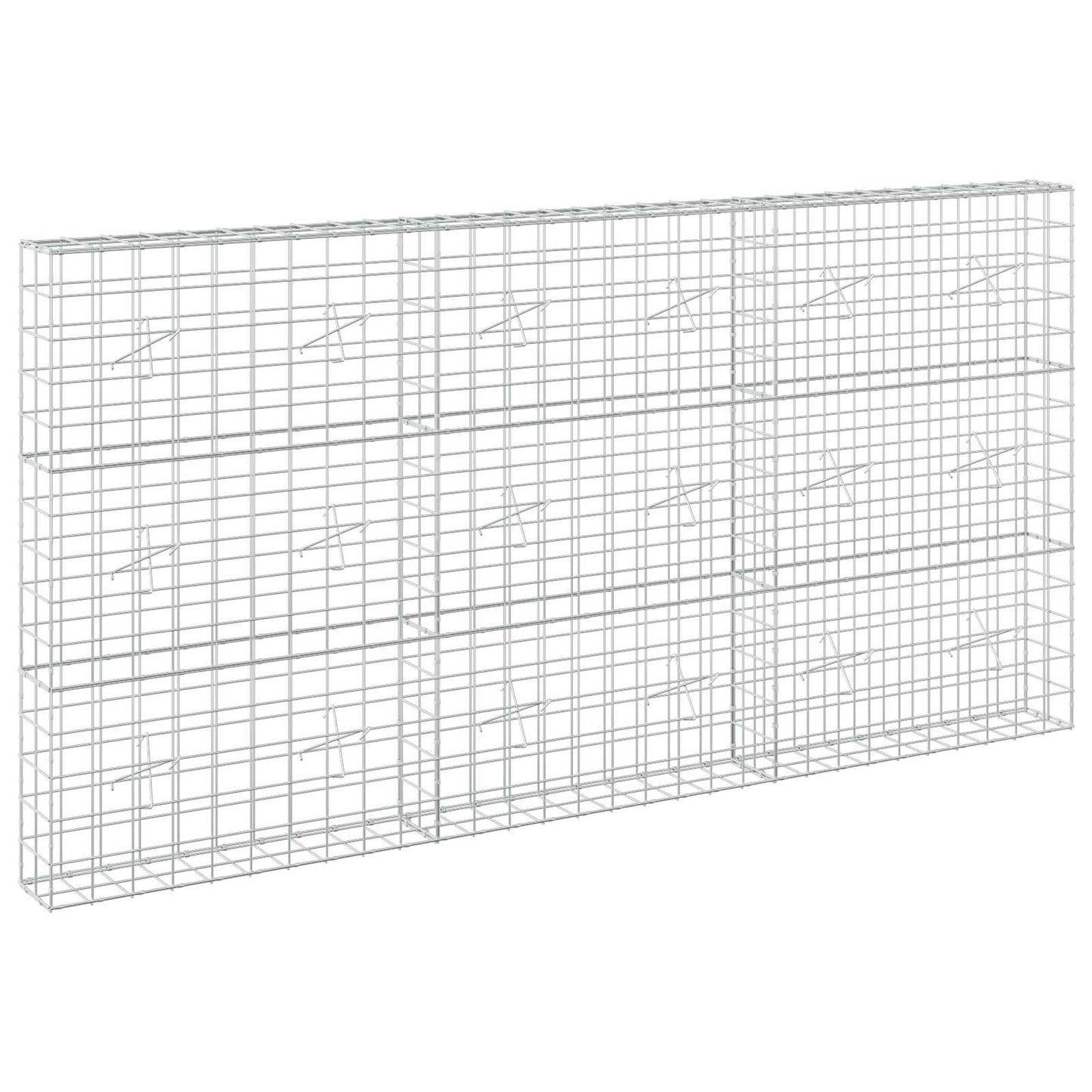vidaXL Γκαμπιόν με σύρμα 5 mm και πλέγμα 10x10 cm 300x20x150 εκ