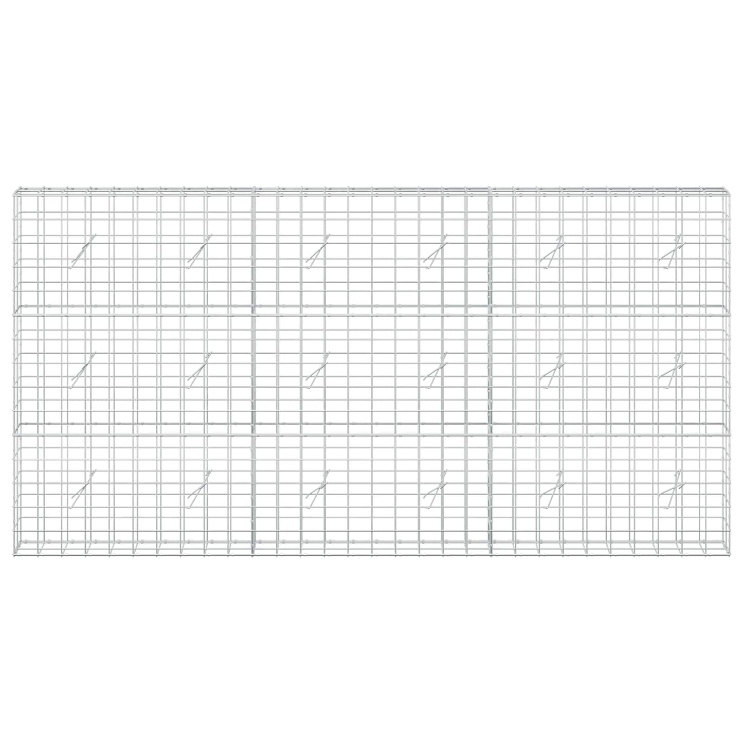 vidaXL Γκαμπιόν με σύρμα 5 mm και πλέγμα 10x10 cm 300x20x150 εκ