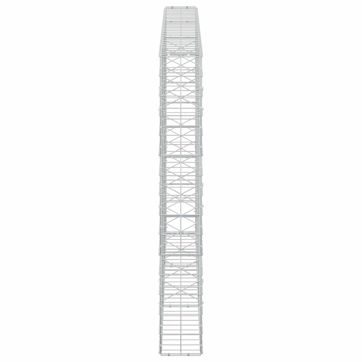 vidaXL Γκαμπιόν με σύρμα 5 mm και πλέγμα 10x10 cm 300x20x150 εκ