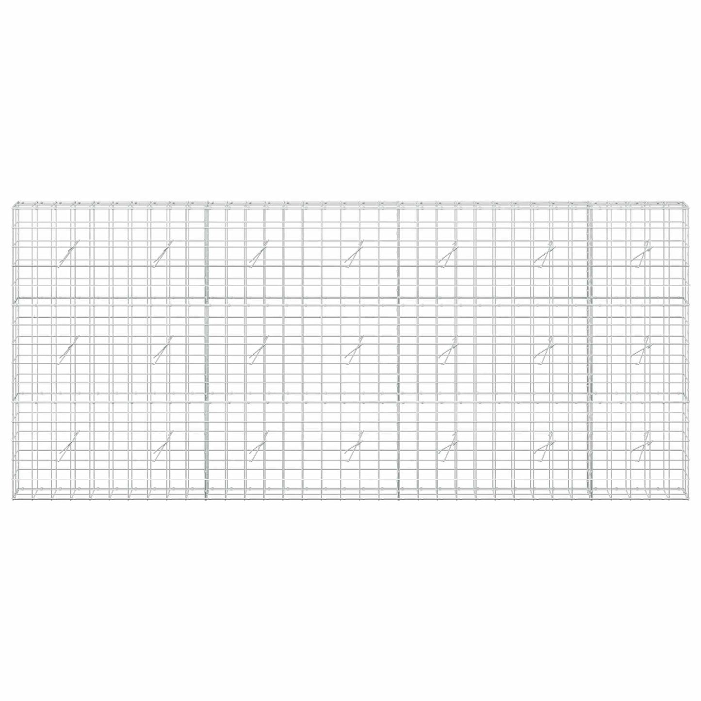 vidaXL Γκαμπιόν με σύρμα 5 mm και πλέγμα 10x10 cm 350x20x150 εκ