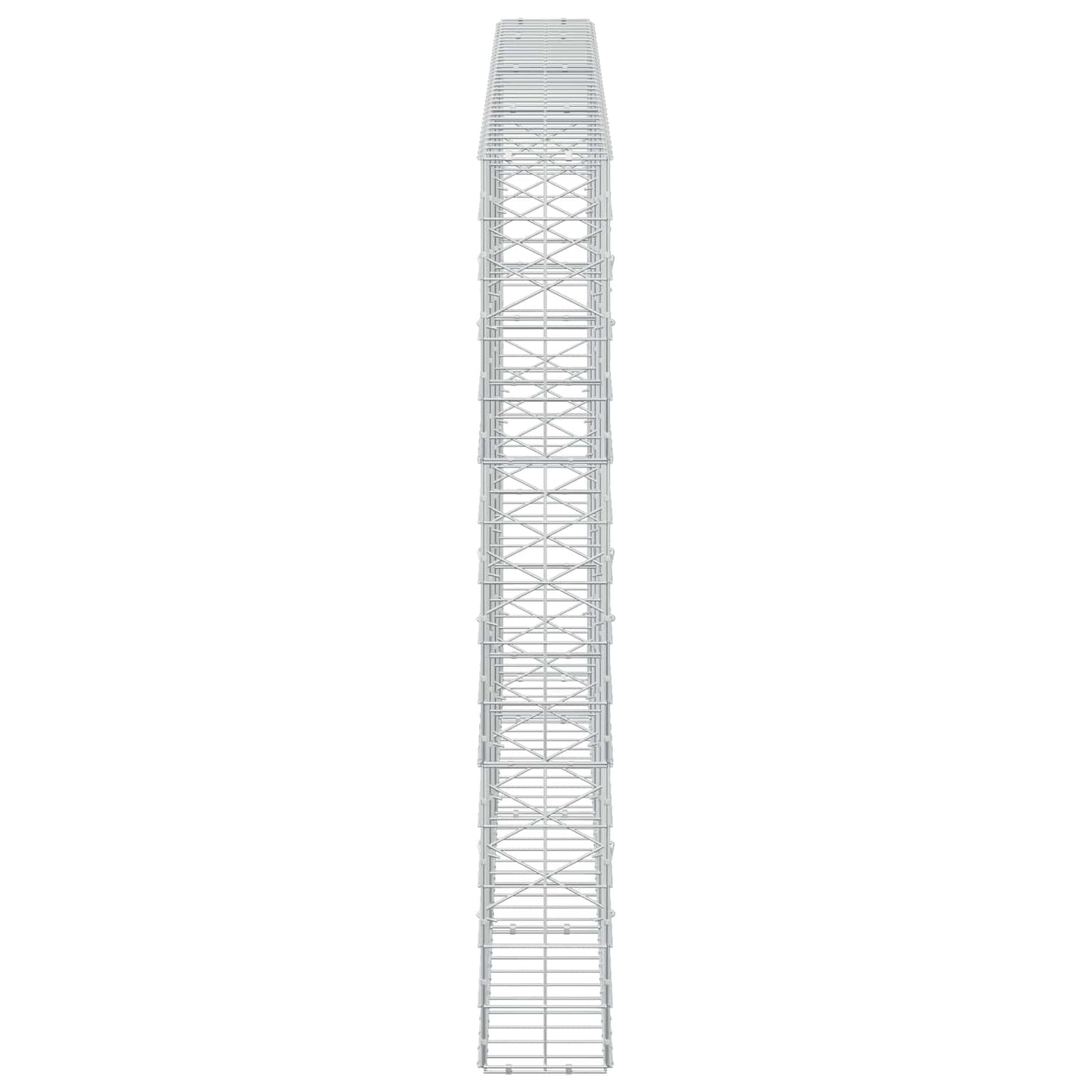 vidaXL Γκαμπιόν με σύρμα 5 mm και πλέγμα 10x10 cm 350x20x150 εκ