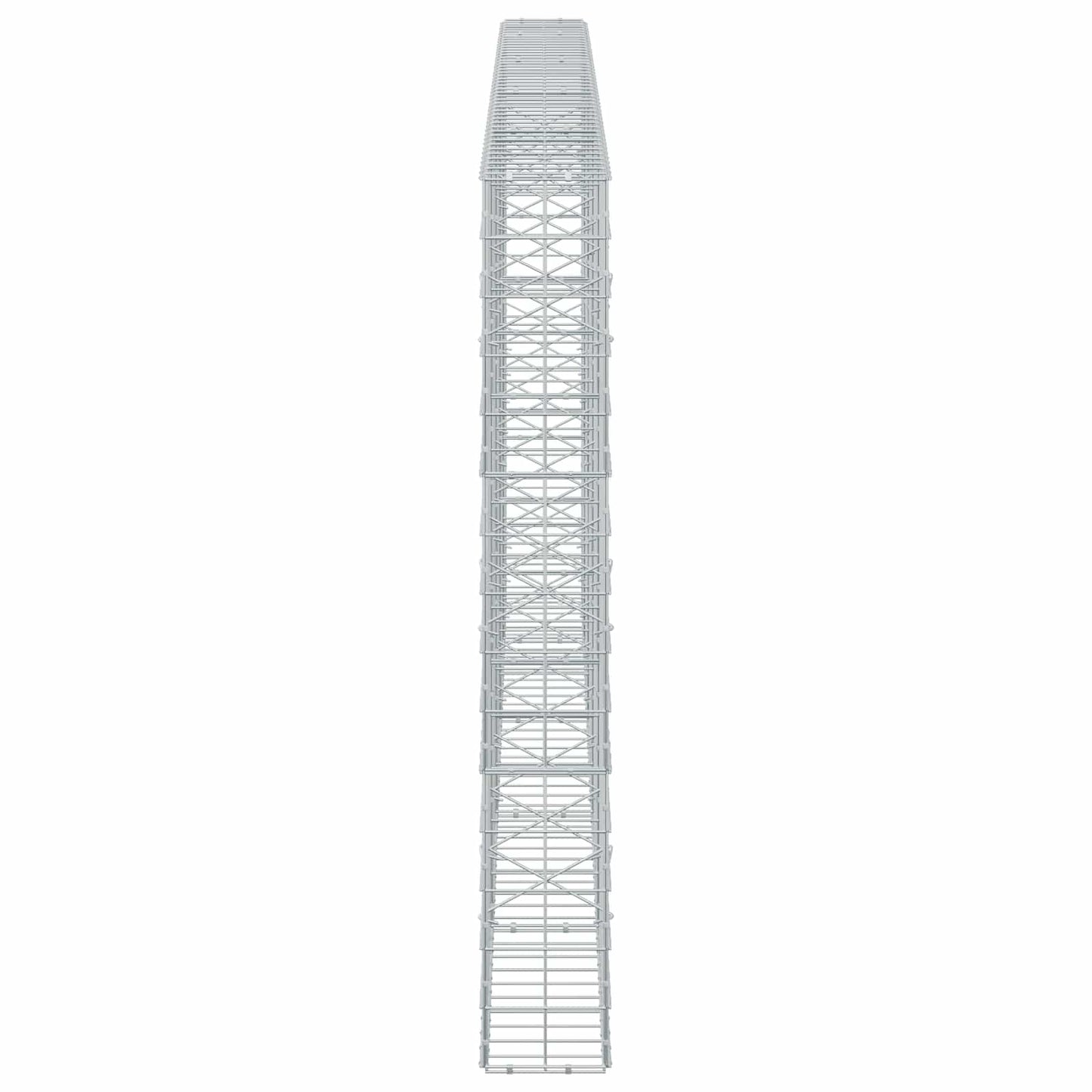 vidaXL Γκαμπιόν με σύρμα 5 mm και πλέγμα 10x10 cm 450x20x150 εκ