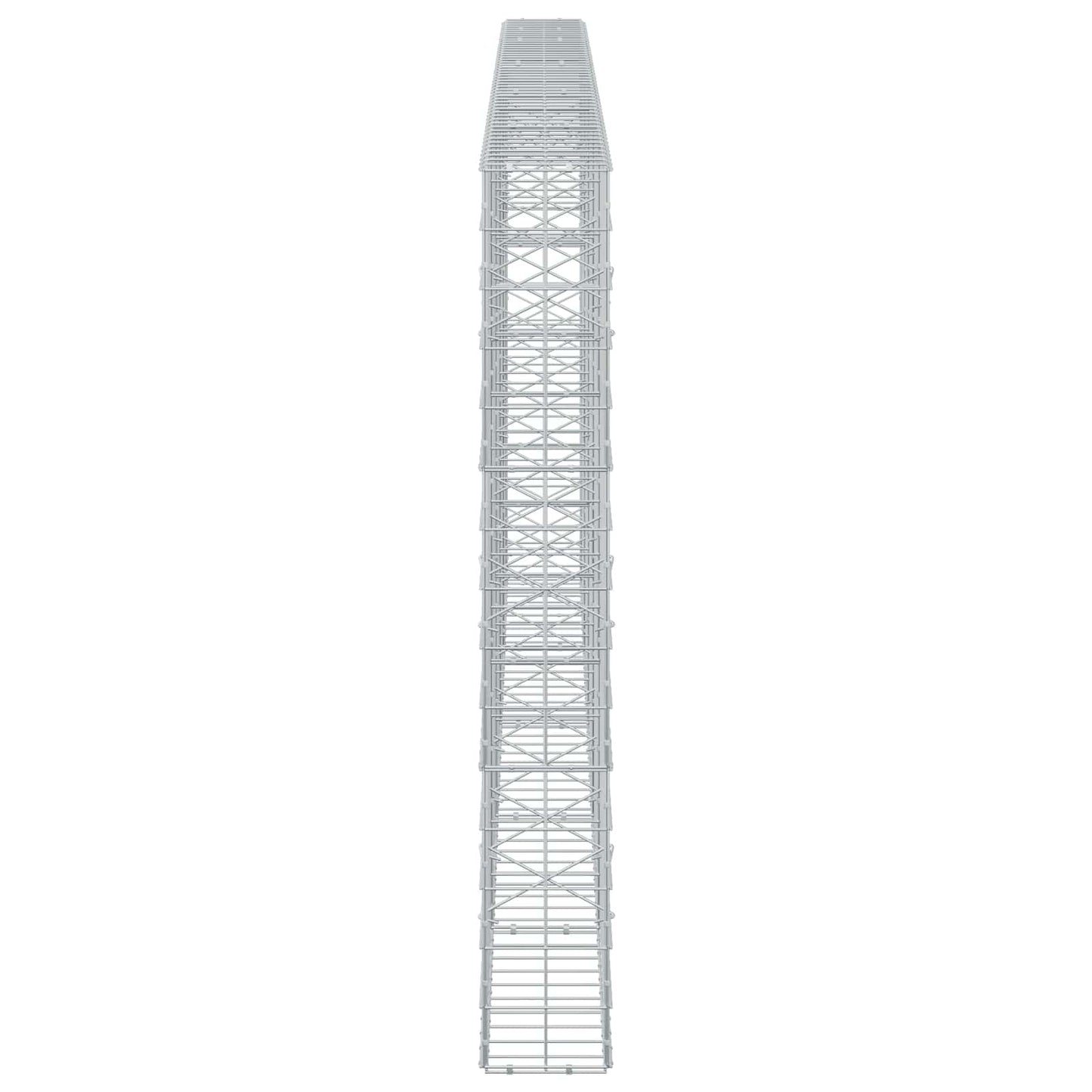 vidaXL Γκαμπιόν με σύρμα 5 mm και πλέγμα 10x10 cm 500x20x150 εκ