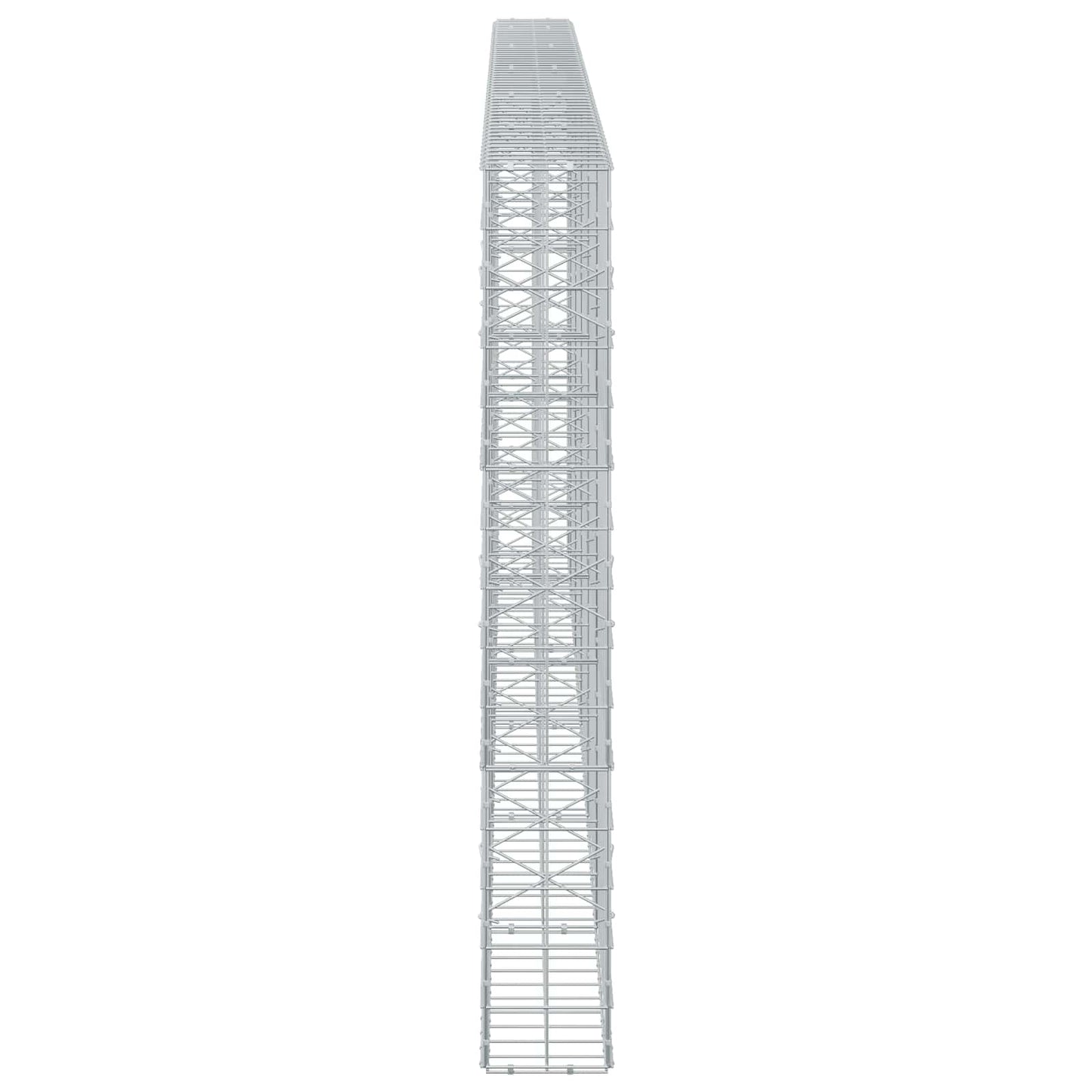 vidaXL Γκαμπιόν με σύρμα 5 mm και πλέγμα 10x10 cm 550x20x150 εκ