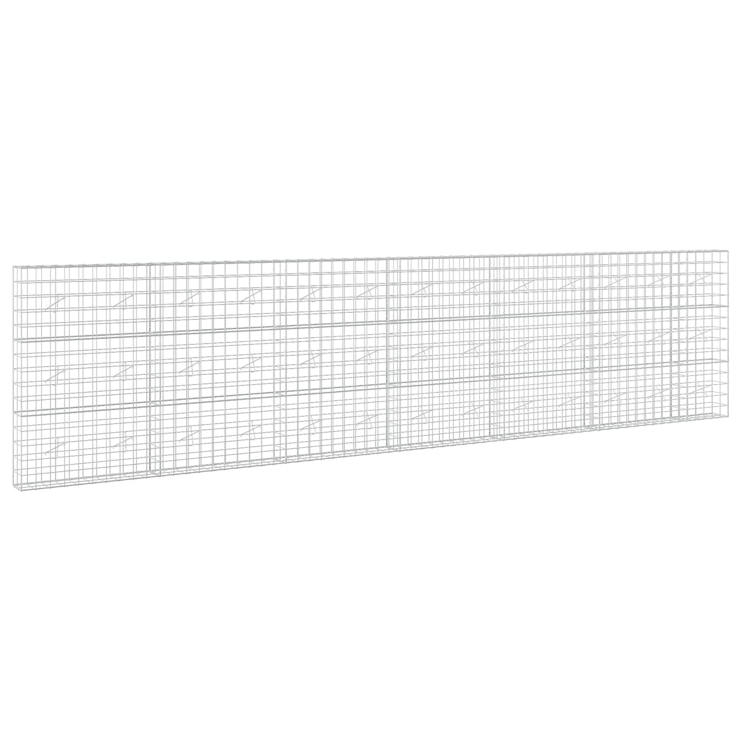 vidaXL Γκαμπιόν με σύρμα 5 mm και πλέγμα 10x10 cm 650x20x150 εκ
