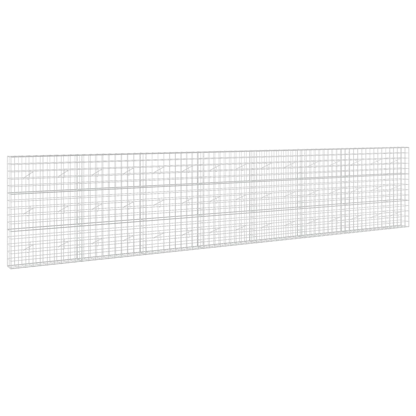 vidaXL Γκαμπιόν με σύρμα 5 mm και πλέγμα 10x10 cm 750x20x150 εκ