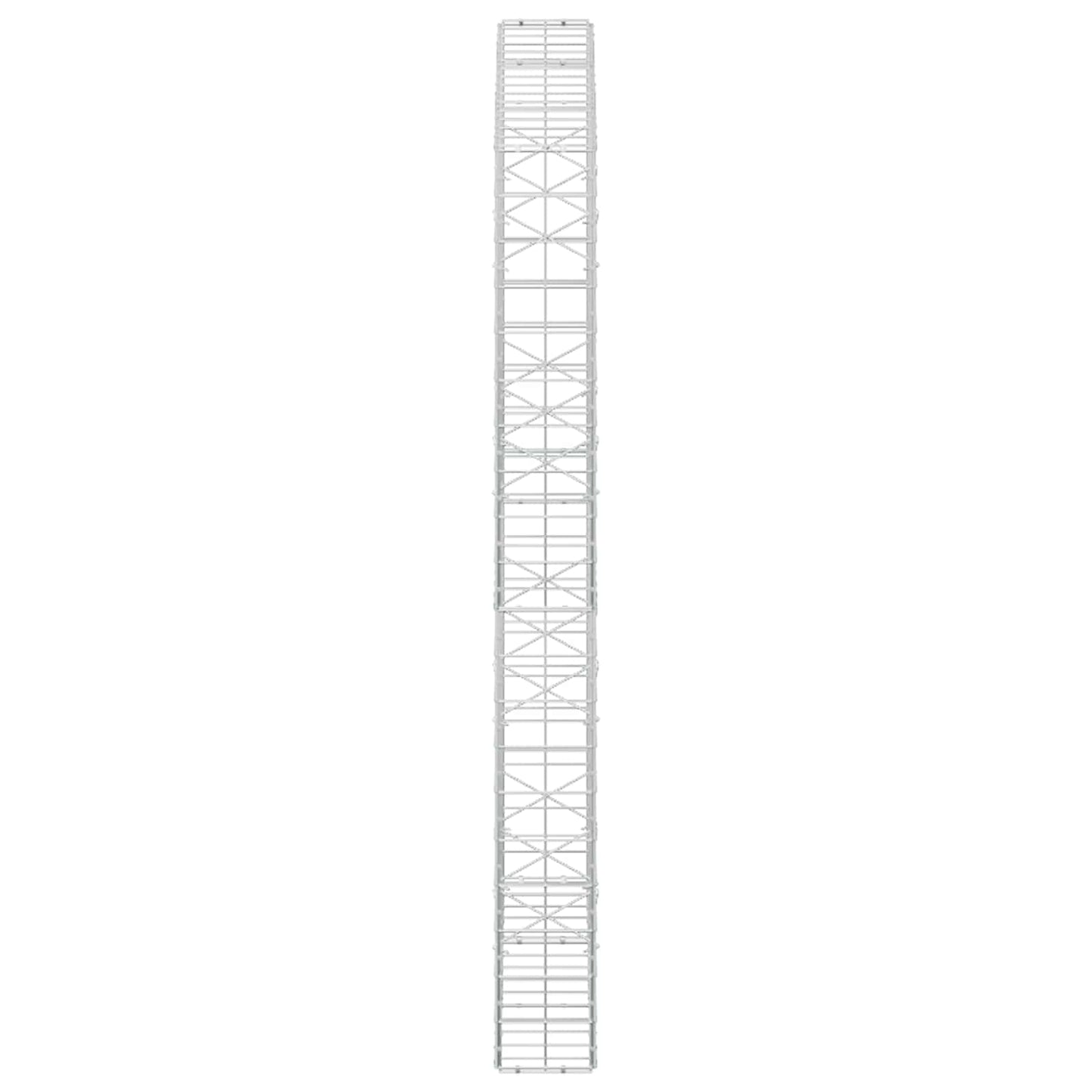 vidaXL Γκαμπιόν με σύρμα 5 mm και πλέγμα 10x10 cm 150x20x200 εκ