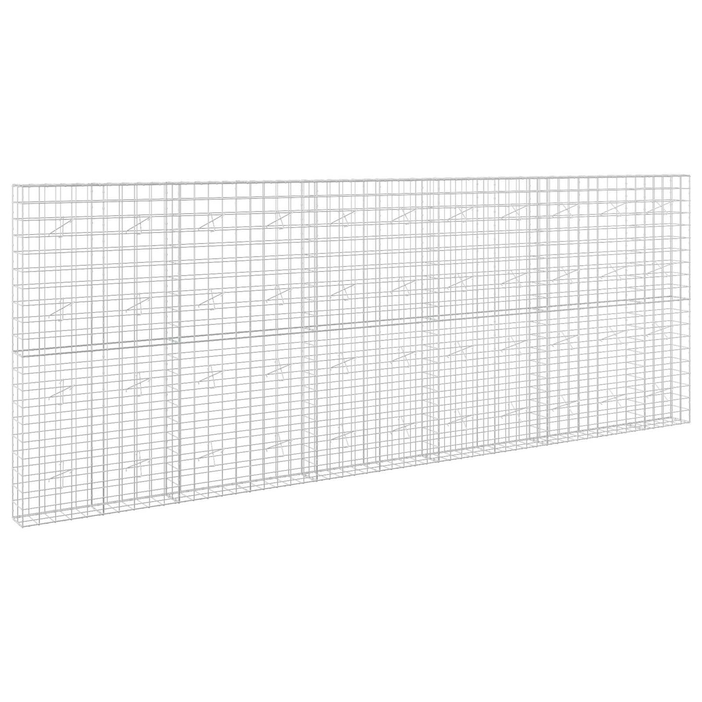 vidaXL Γκαμπιόν με σύρμα 5 mm και πλέγμα 10x10 cm 550x20x200 εκ