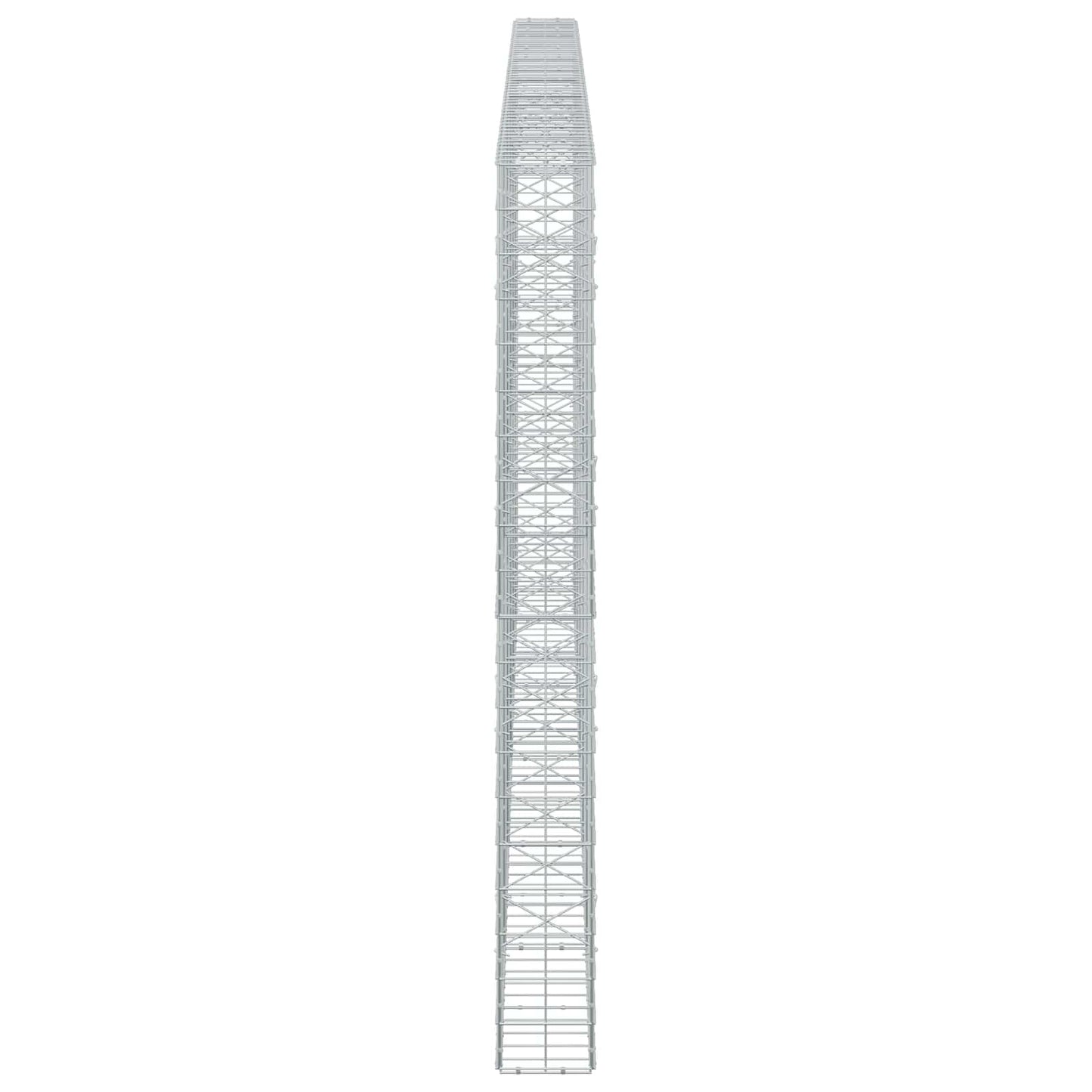vidaXL Γκαμπιόν με σύρμα 5 mm και πλέγμα 10x10 cm 550x20x200 εκ