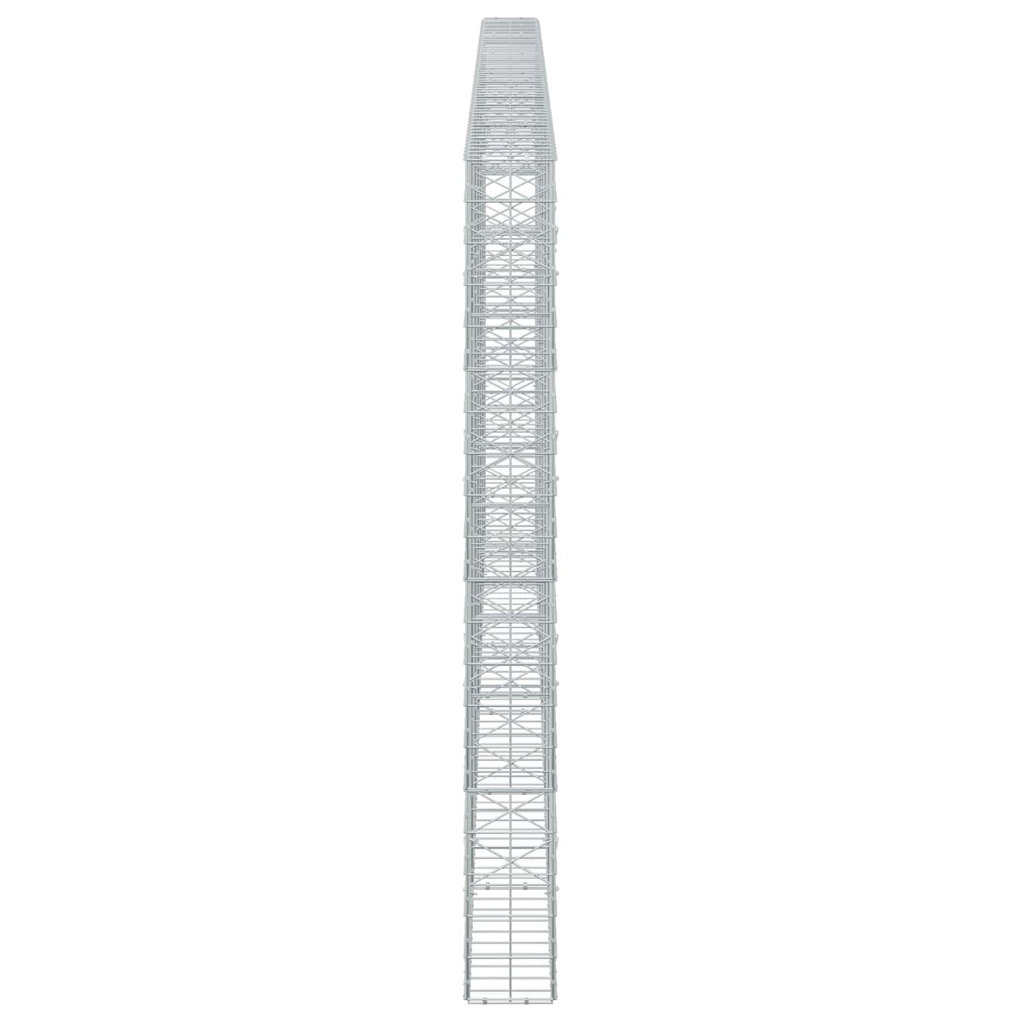 vidaXL Γκαμπιόν με σύρμα 5 mm και πλέγμα 10x10 cm 600x20x200 εκ