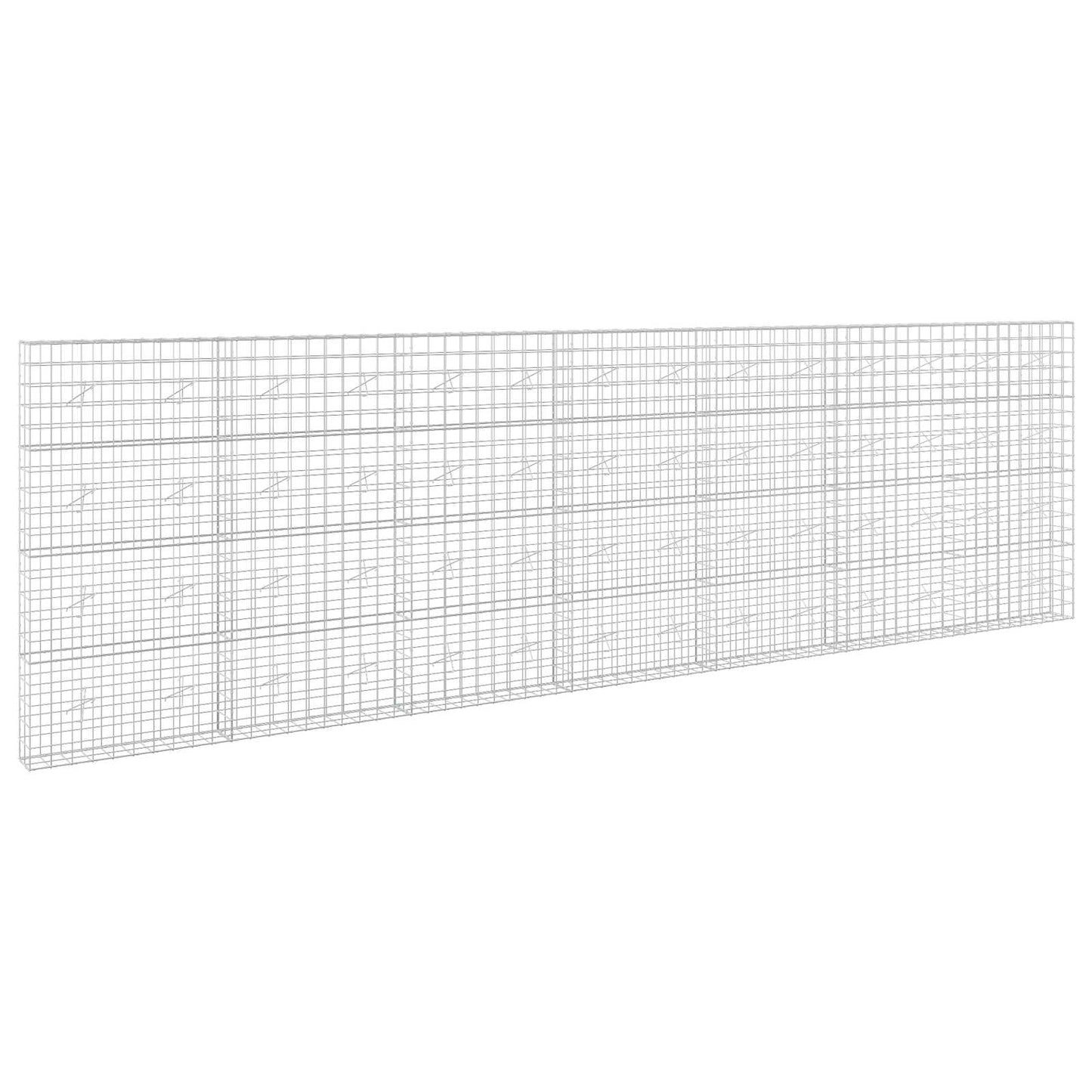 vidaXL Γκαμπιόν με σύρμα 5 mm και πλέγμα 10x10 cm 700x20x200 εκ