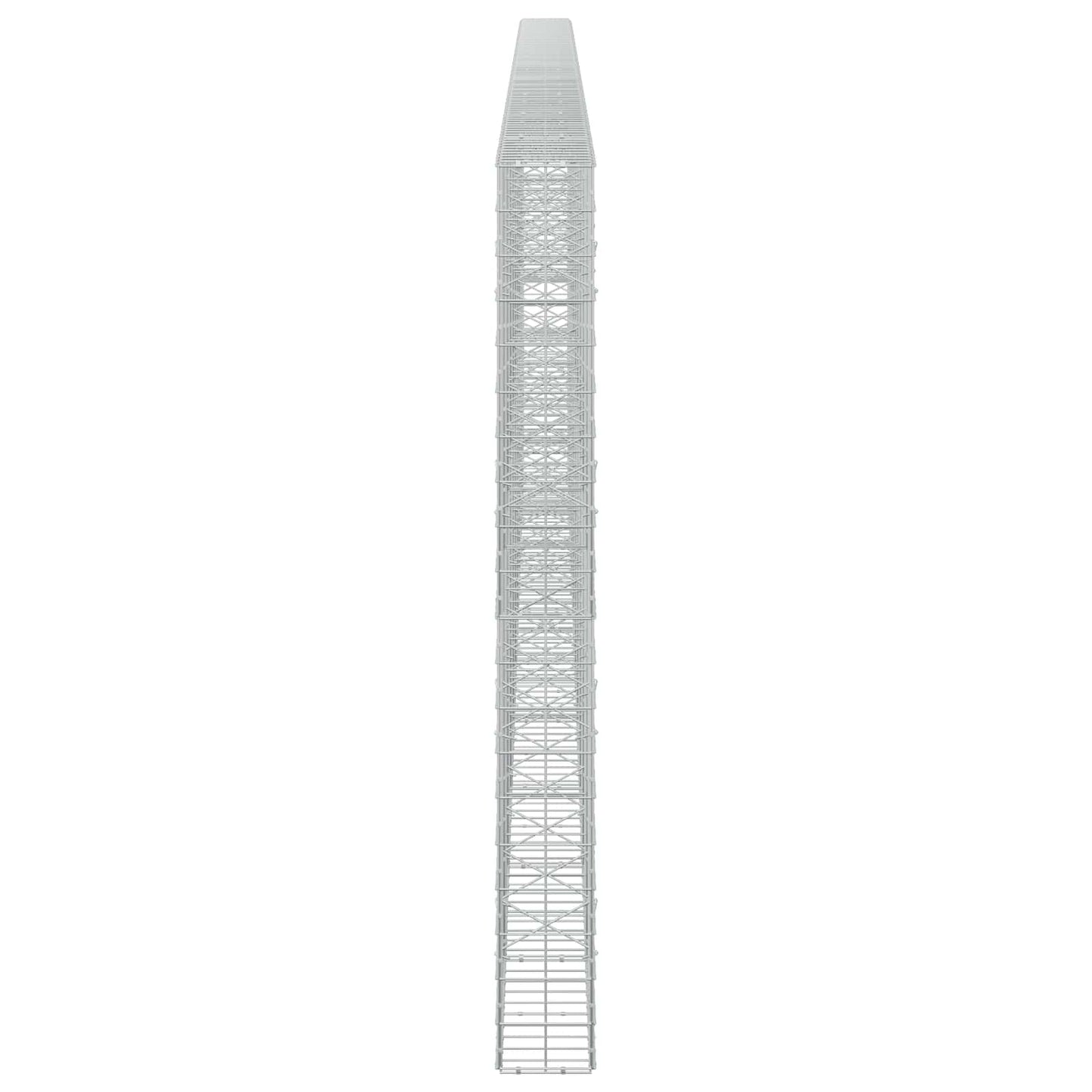 vidaXL Γκαμπιόν με σύρμα 5 mm και πλέγμα 10x10 cm 950x20x200 εκ