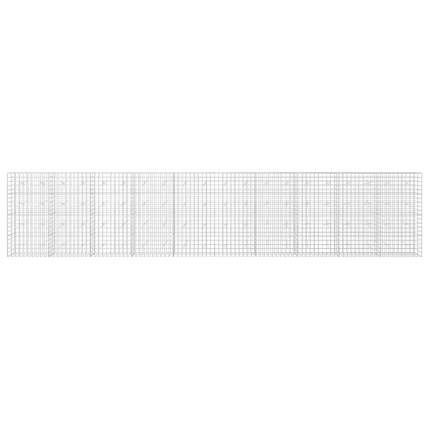 vidaXL Γκαμπιόν με σύρμα 5 mm και πλέγμα 10x10 cm 1000x20x200 εκ.