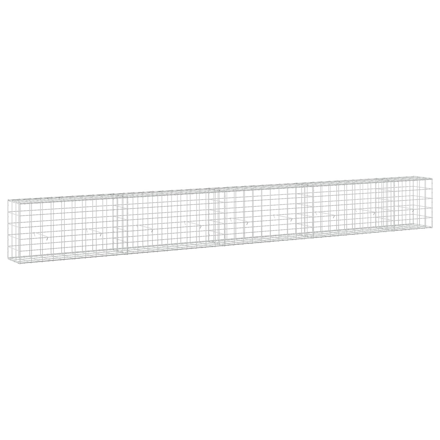 vidaXL Γκαμπιόν με σύρμα 5 mm και πλέγμα 10x10 cm 450x30x50 εκ