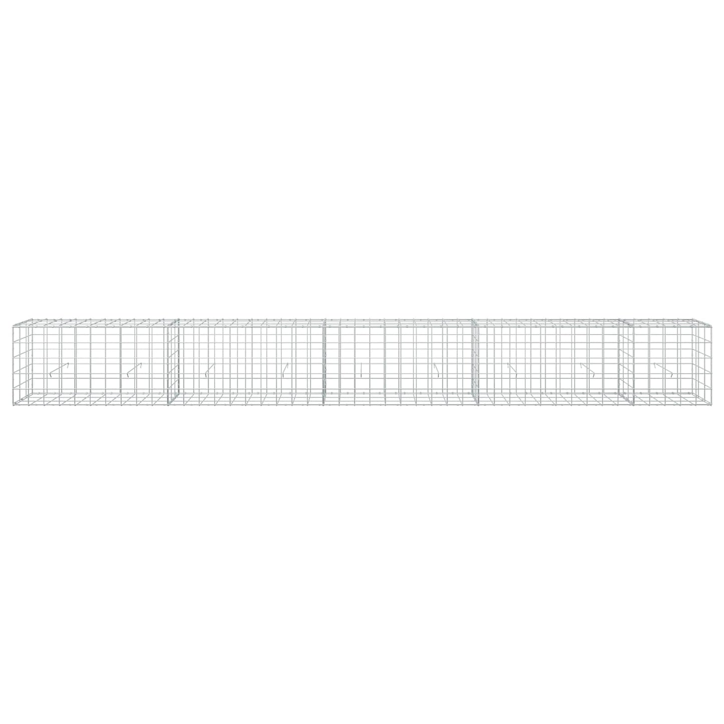 vidaXL Γκαμπιόν με σύρμα 5 mm και πλέγμα 10x10 cm 450x30x50 εκ