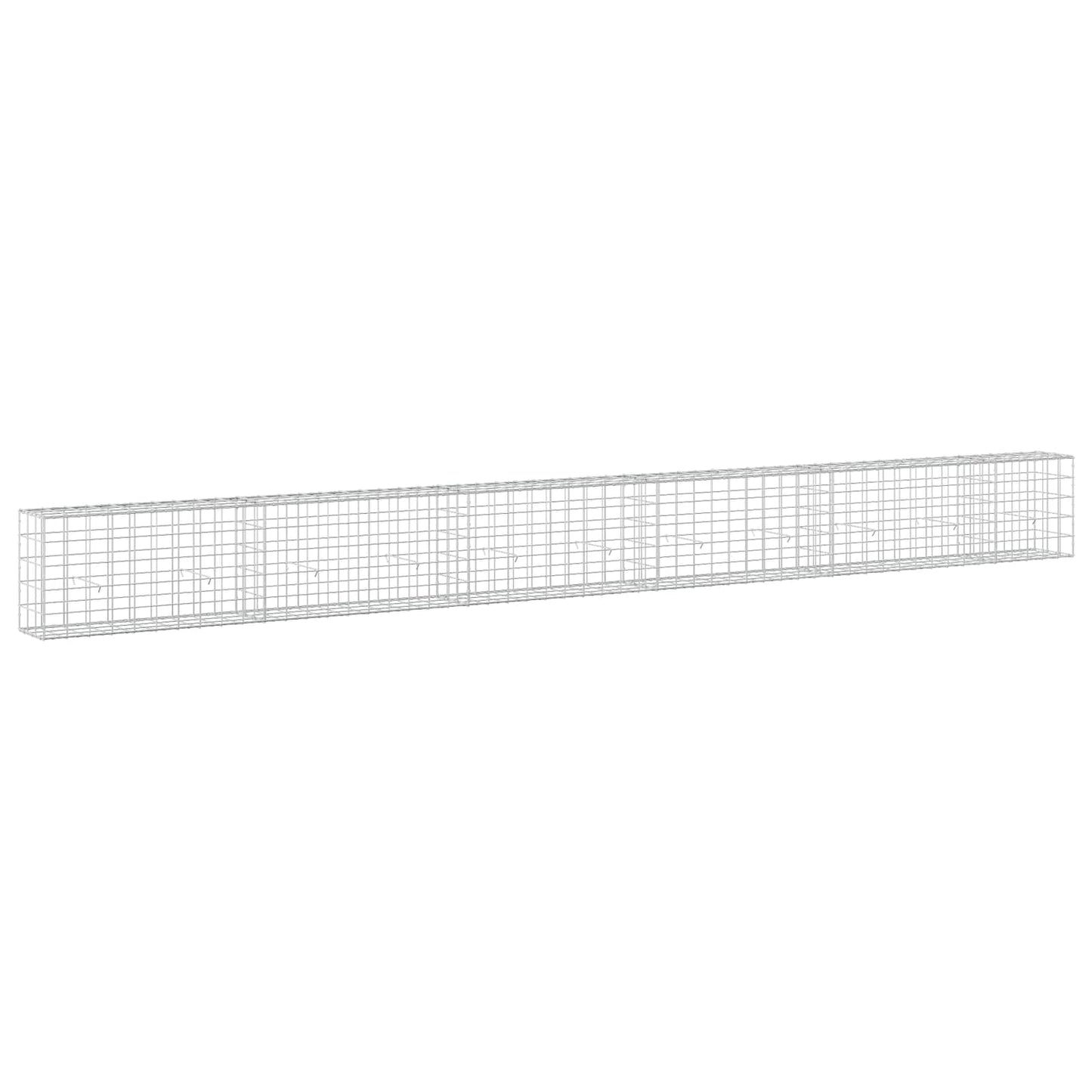 vidaXL Γκαμπιόν με σύρμα 5 mm και πλέγμα 10x10 cm 550x30x50 εκ