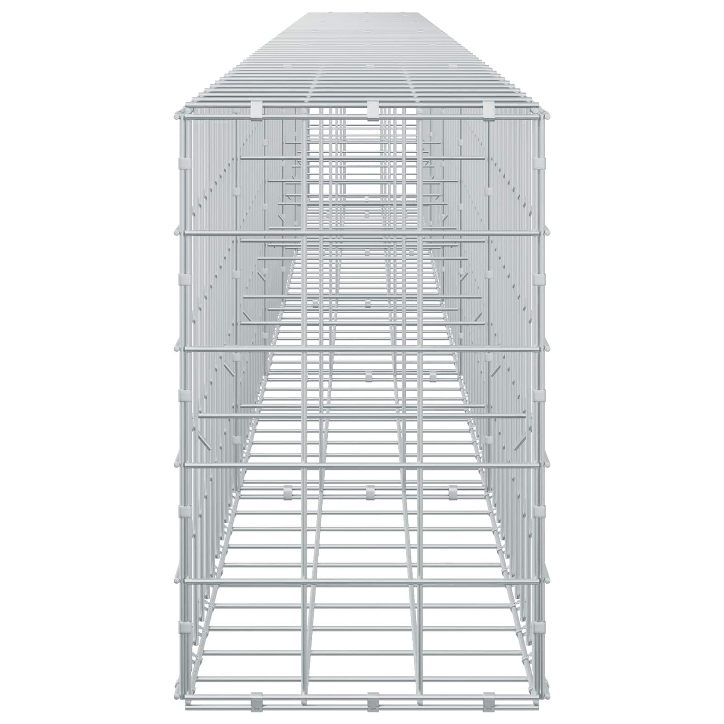 vidaXL Γκαμπιόν με σύρμα 5 mm και πλέγμα 10x10 cm 550x30x50 εκ